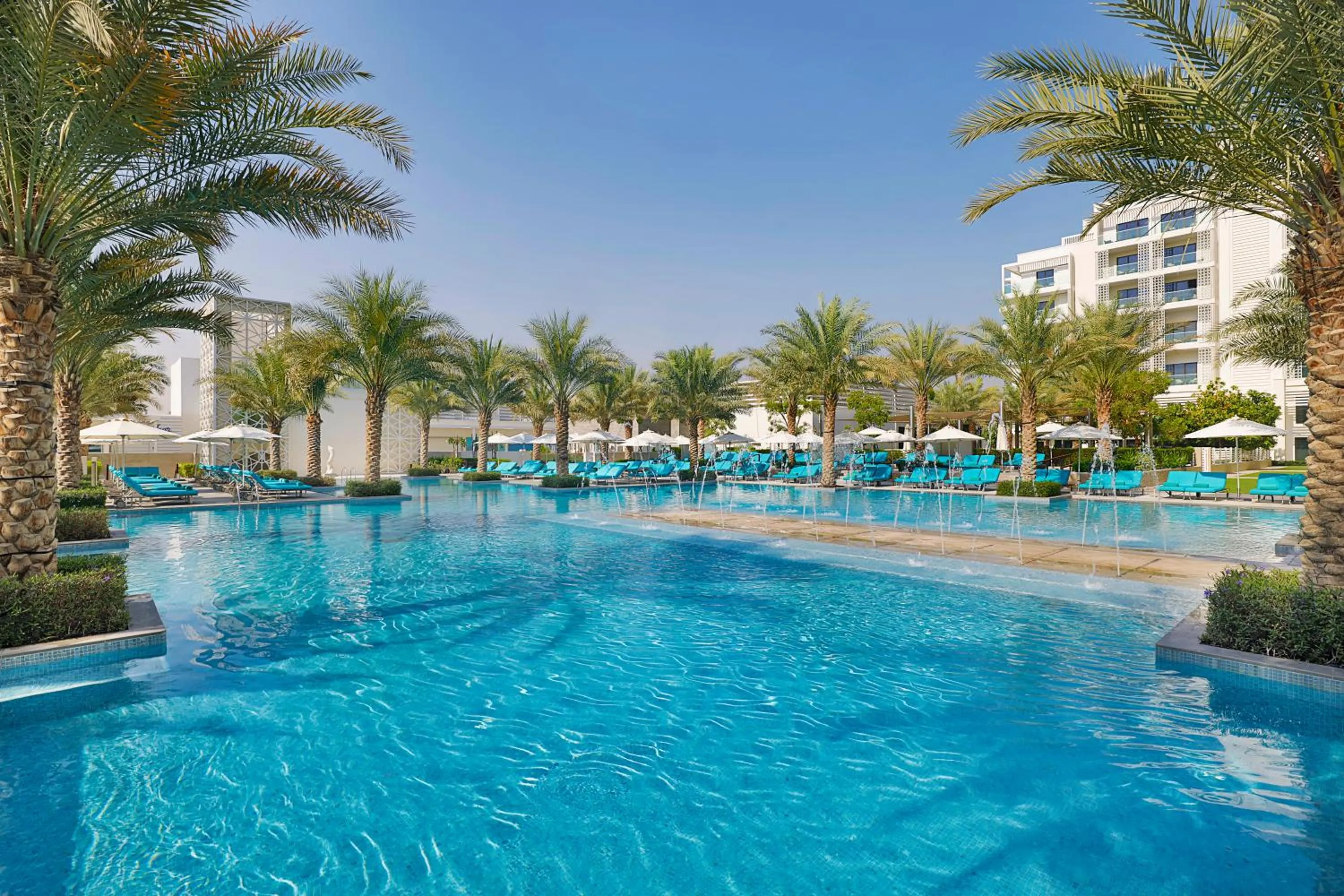 Swimming pool in Hilton Abu Dhabi Yas Island