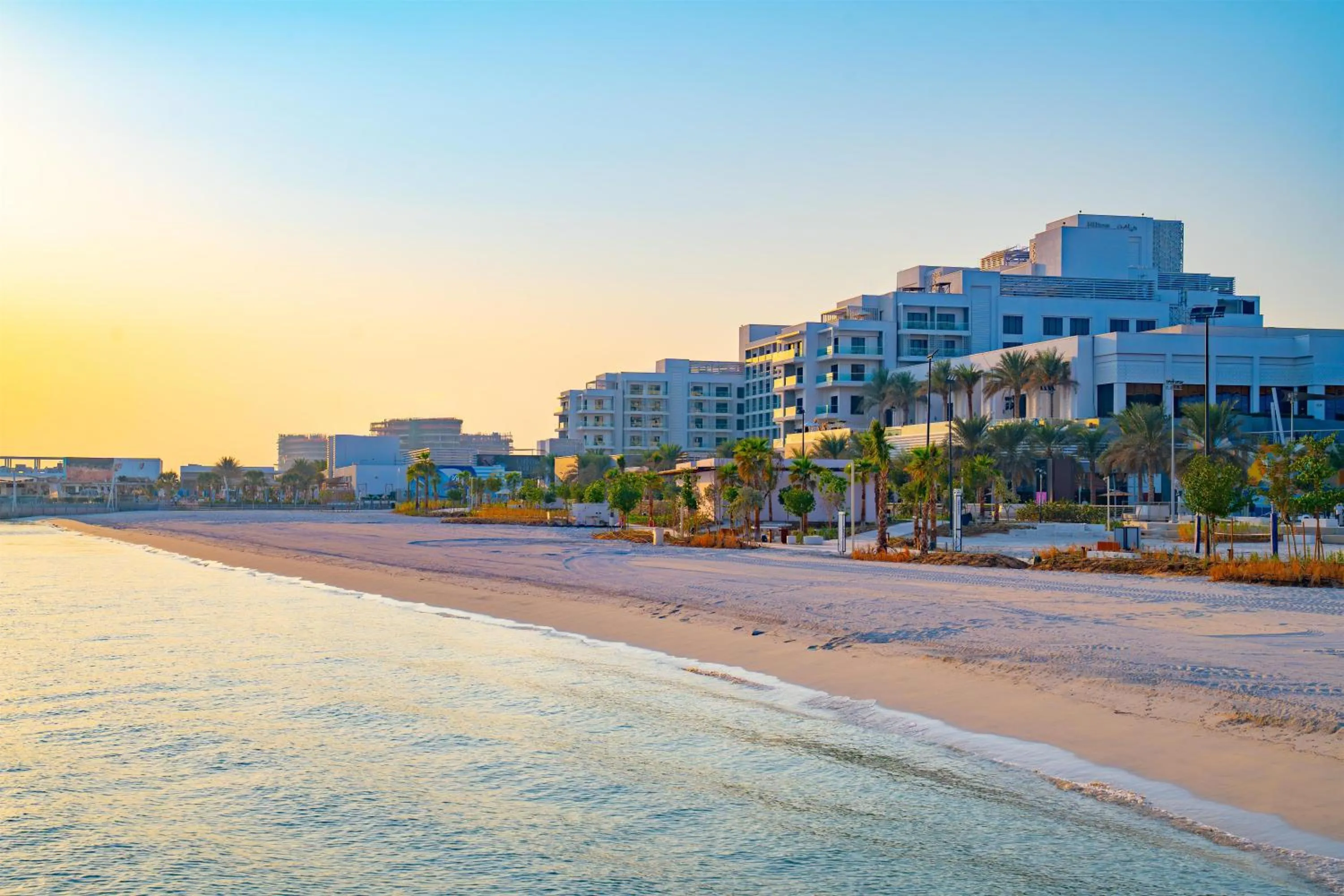 Beach in Hilton Abu Dhabi Yas Island
