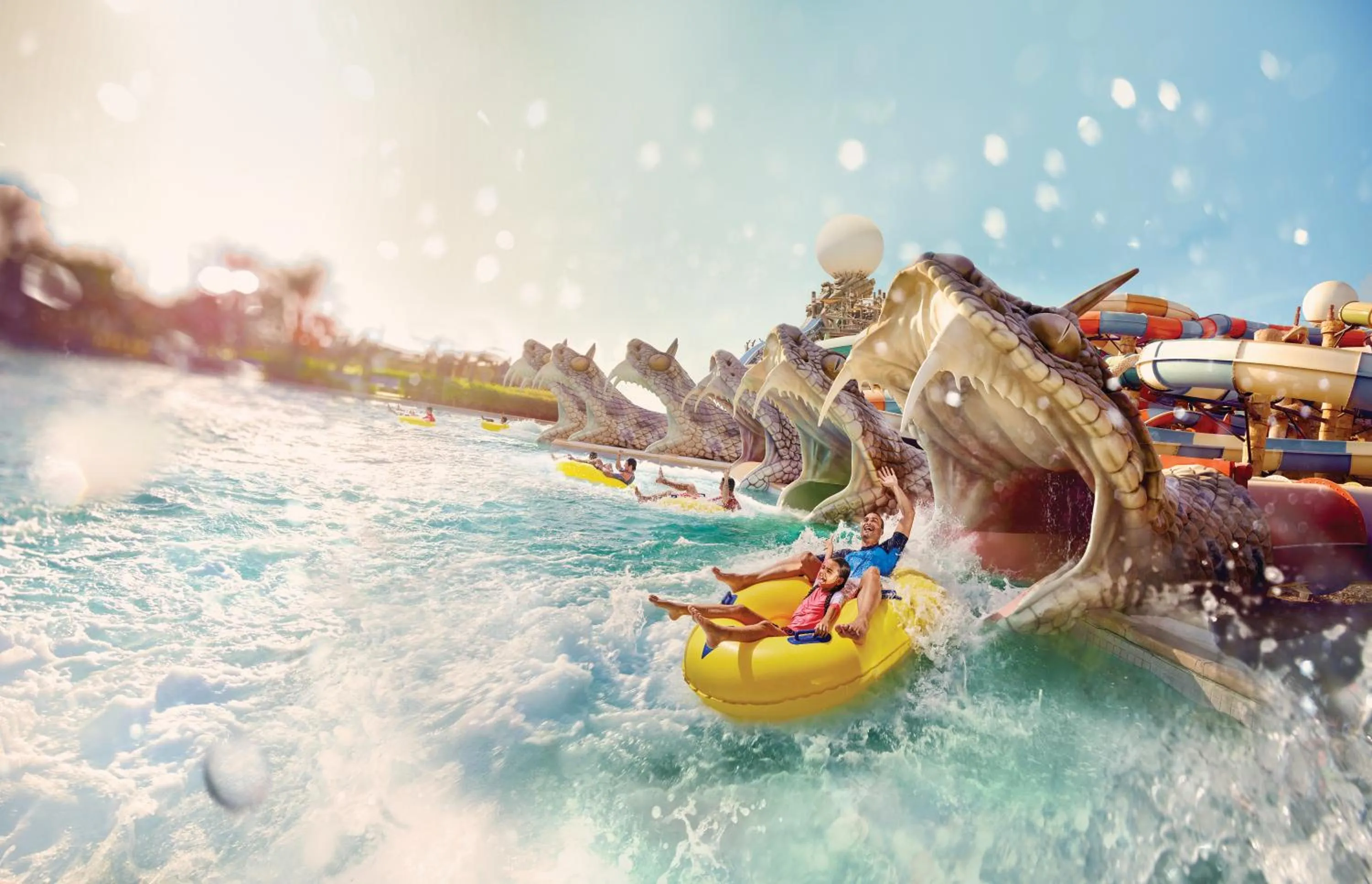 Aqua park in Hilton Abu Dhabi Yas Island