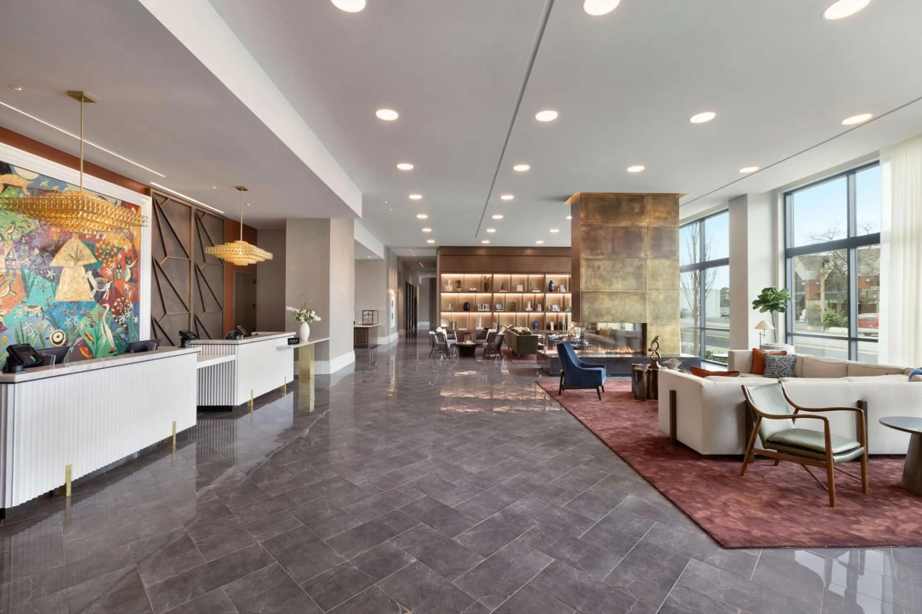 Lobby or reception in Valley Hotel Homewood Birmingham - Curio Collection By Hilton