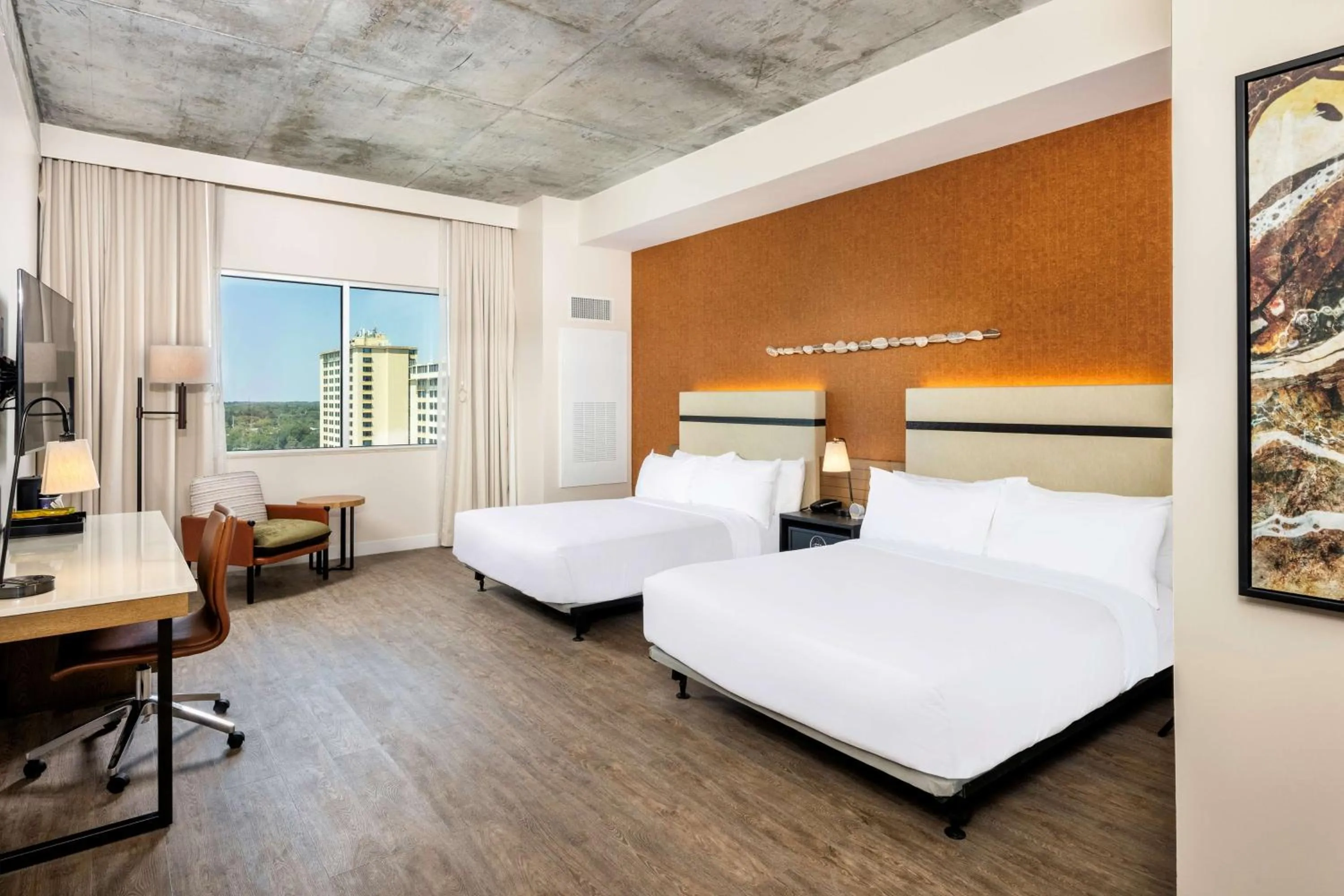 Bedroom, Bed in Hotel Melby Downtown Melbourne Tapestry Collection By Hilton