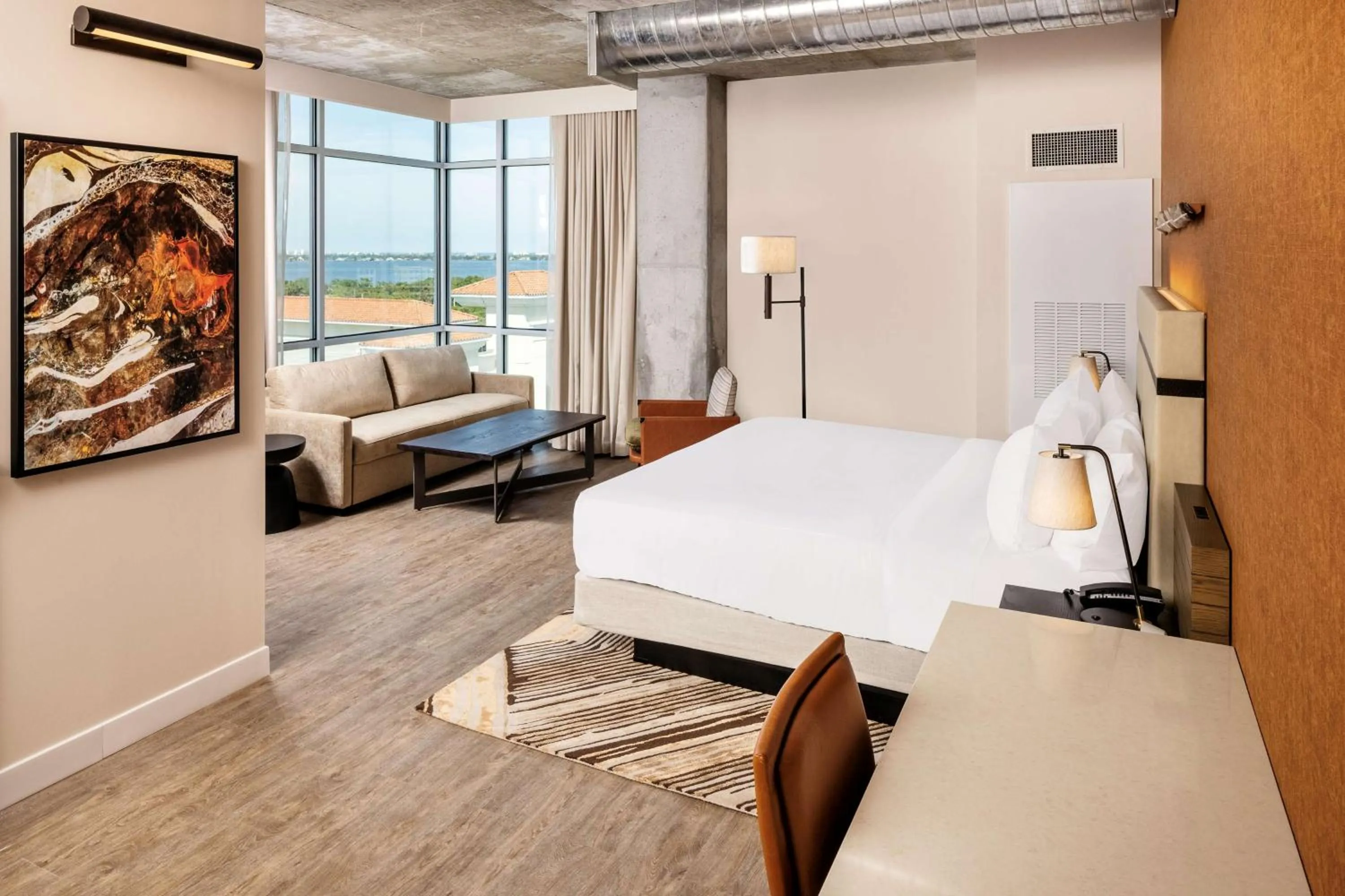 Bedroom, Bed in Hotel Melby Downtown Melbourne Tapestry Collection By Hilton