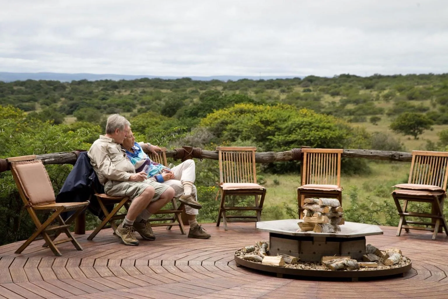 Patio in Bush Lodge – Amakhala Game Reserve