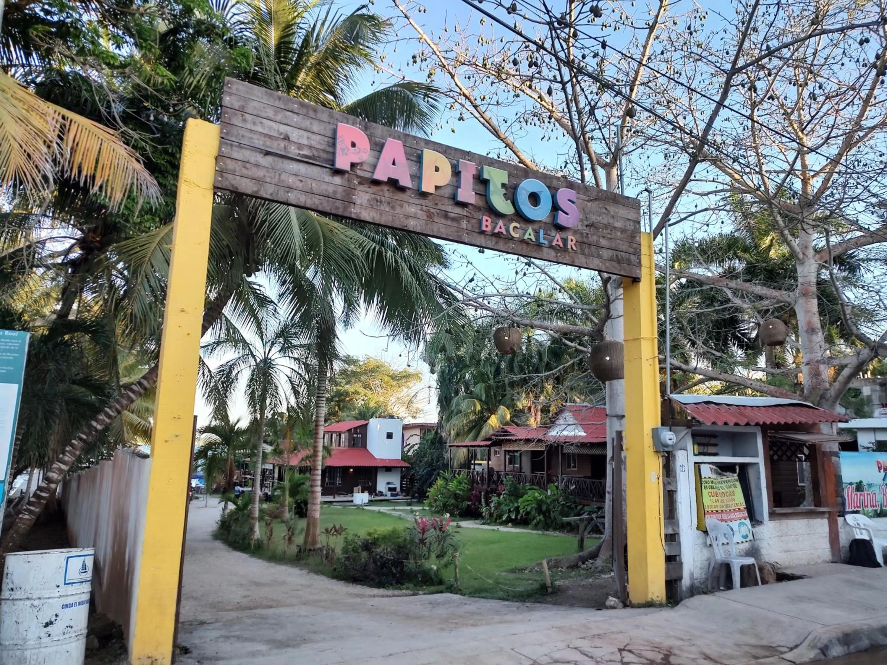 Property logo or sign in Papitos Bacalar Hotel and Marina