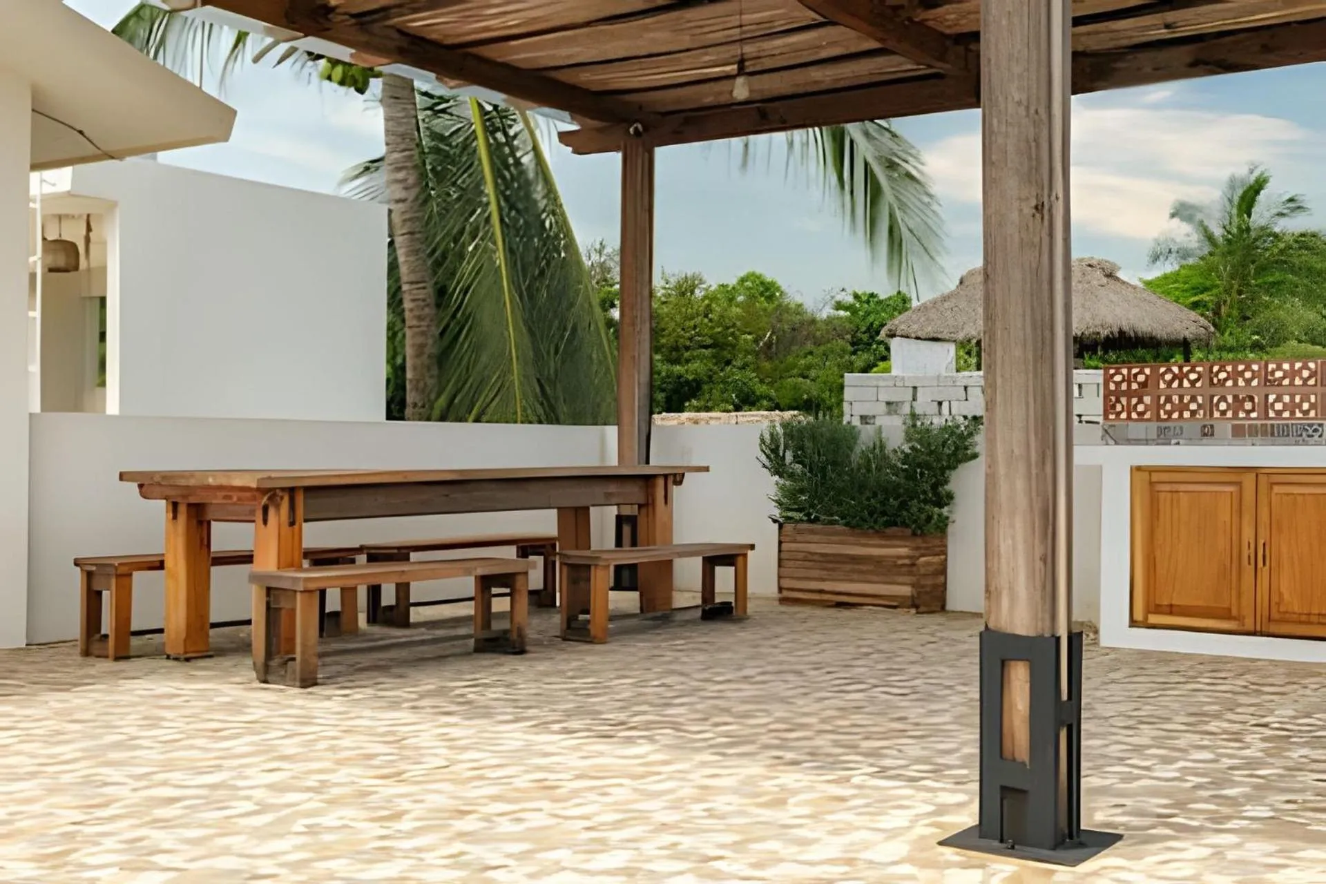 Seating area in La Aurora Puerto Escondido