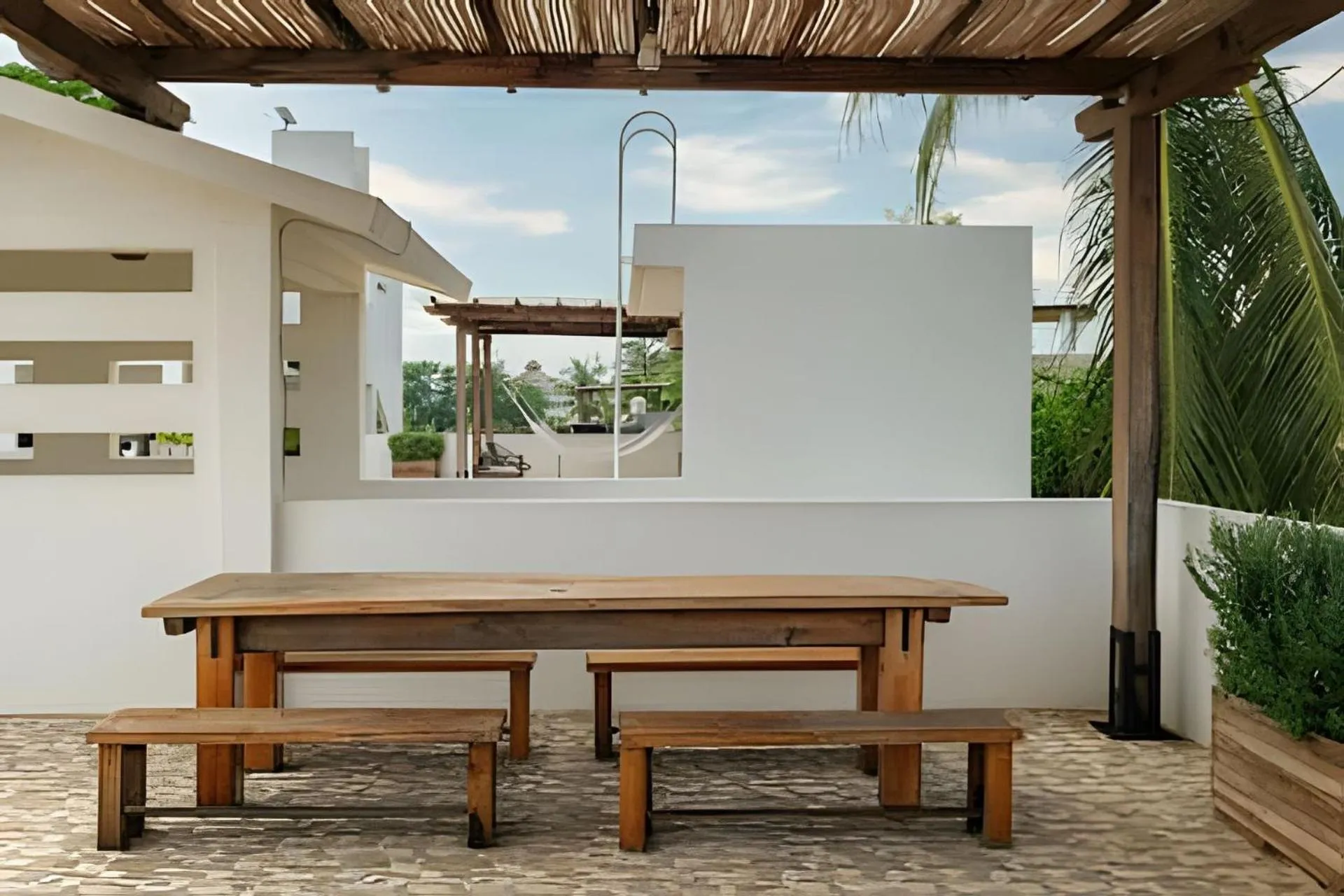 Seating area in La Aurora Puerto Escondido