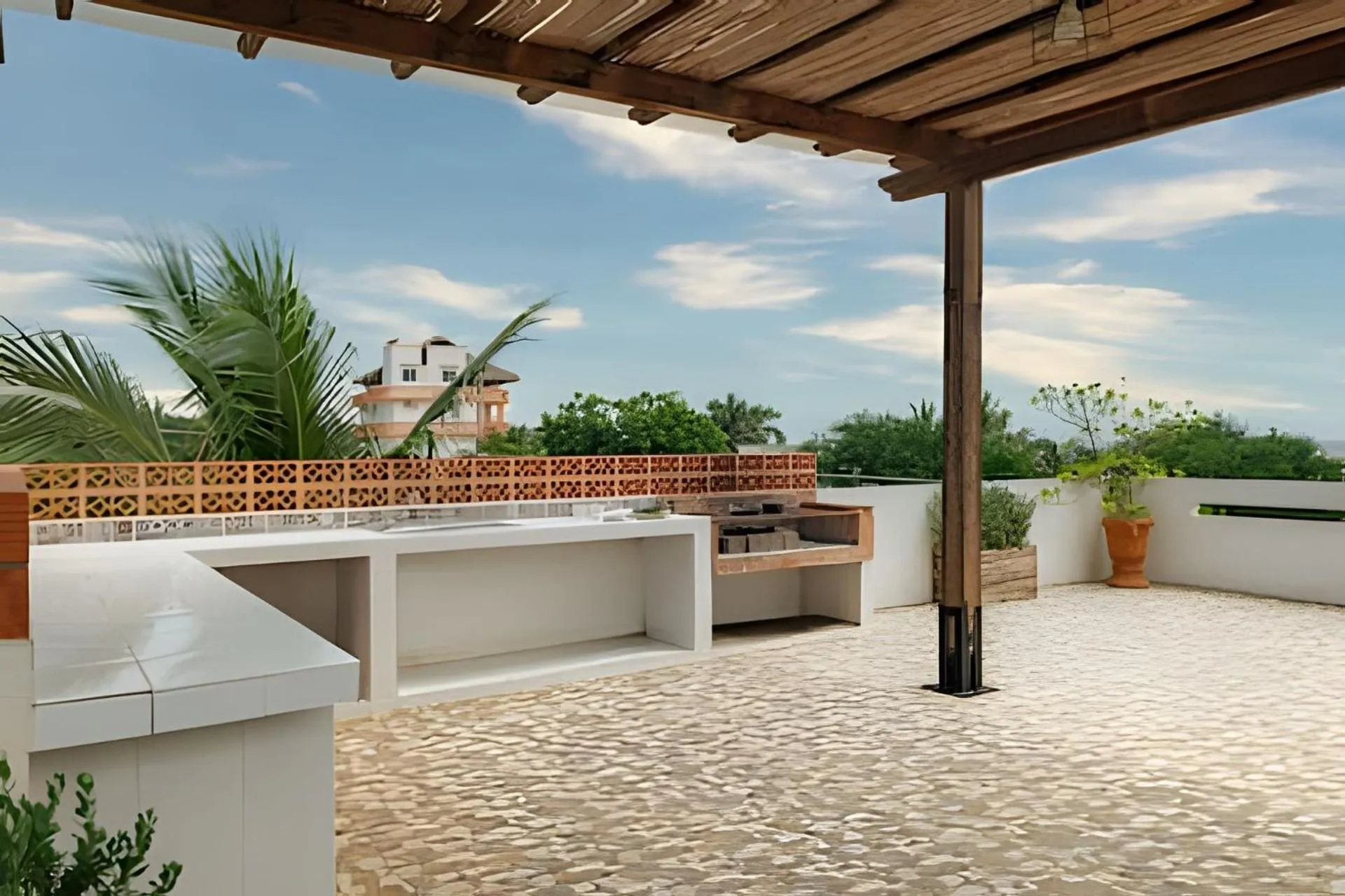 Seating area in La Aurora Puerto Escondido