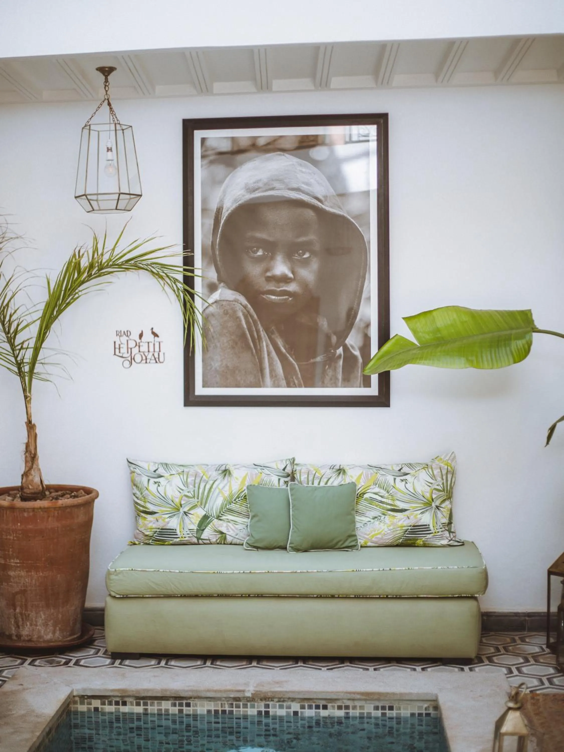 Seating area in Riad Le Petit Joyau