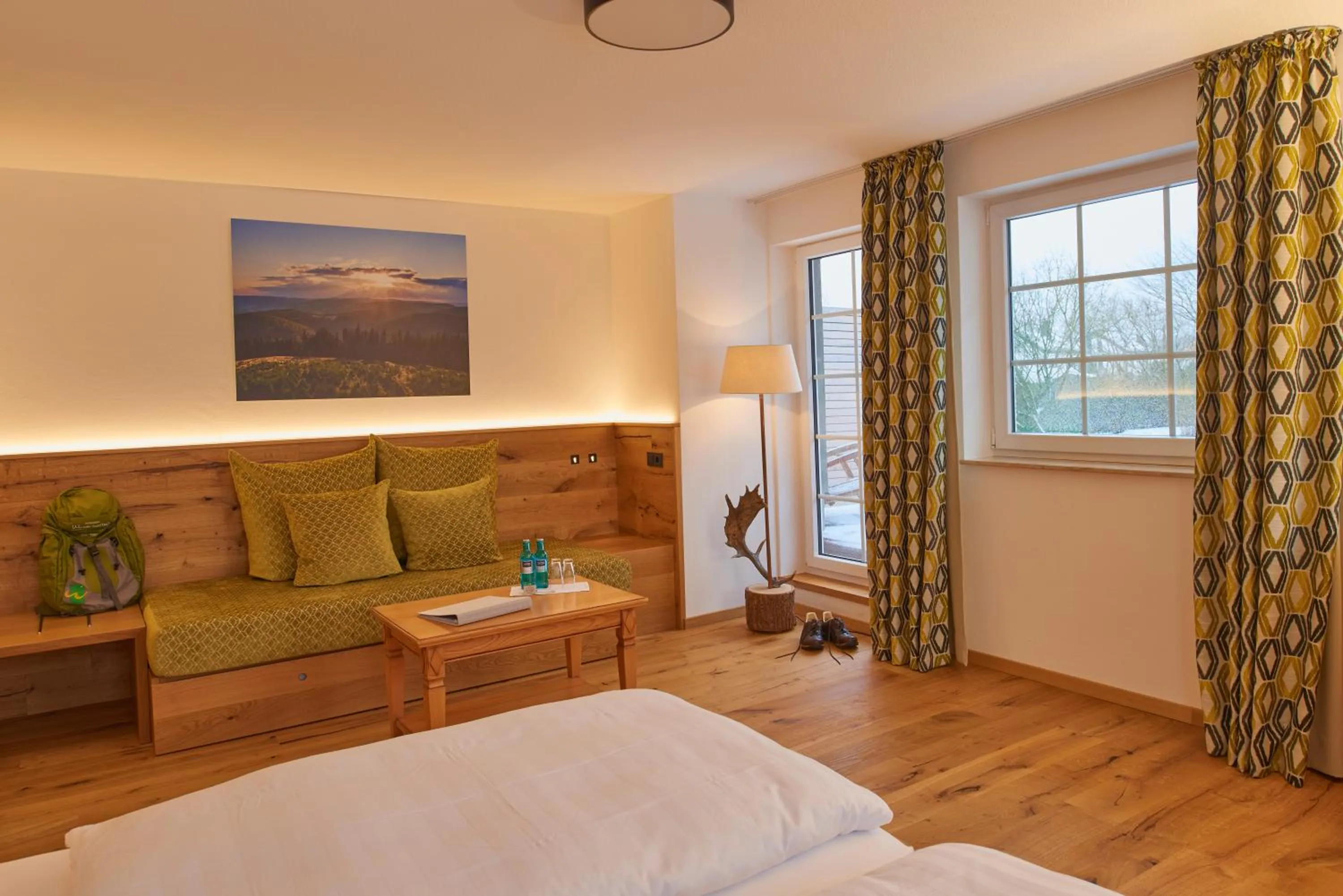 Photo of the whole room, Bed in Hotel Waldhaus Föckinghausen