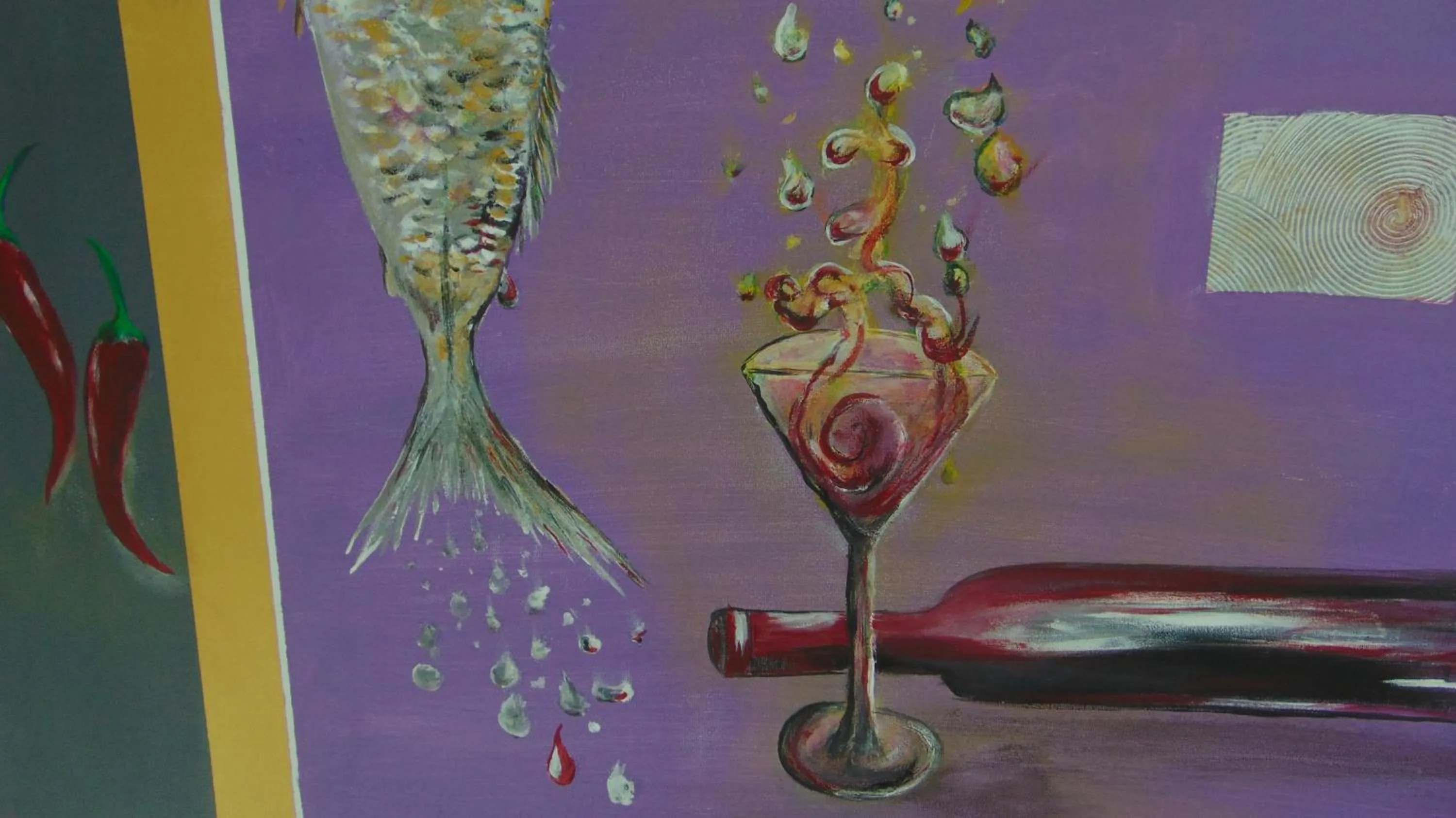 Decorative detail in Christiana's Wein & Art Hotel