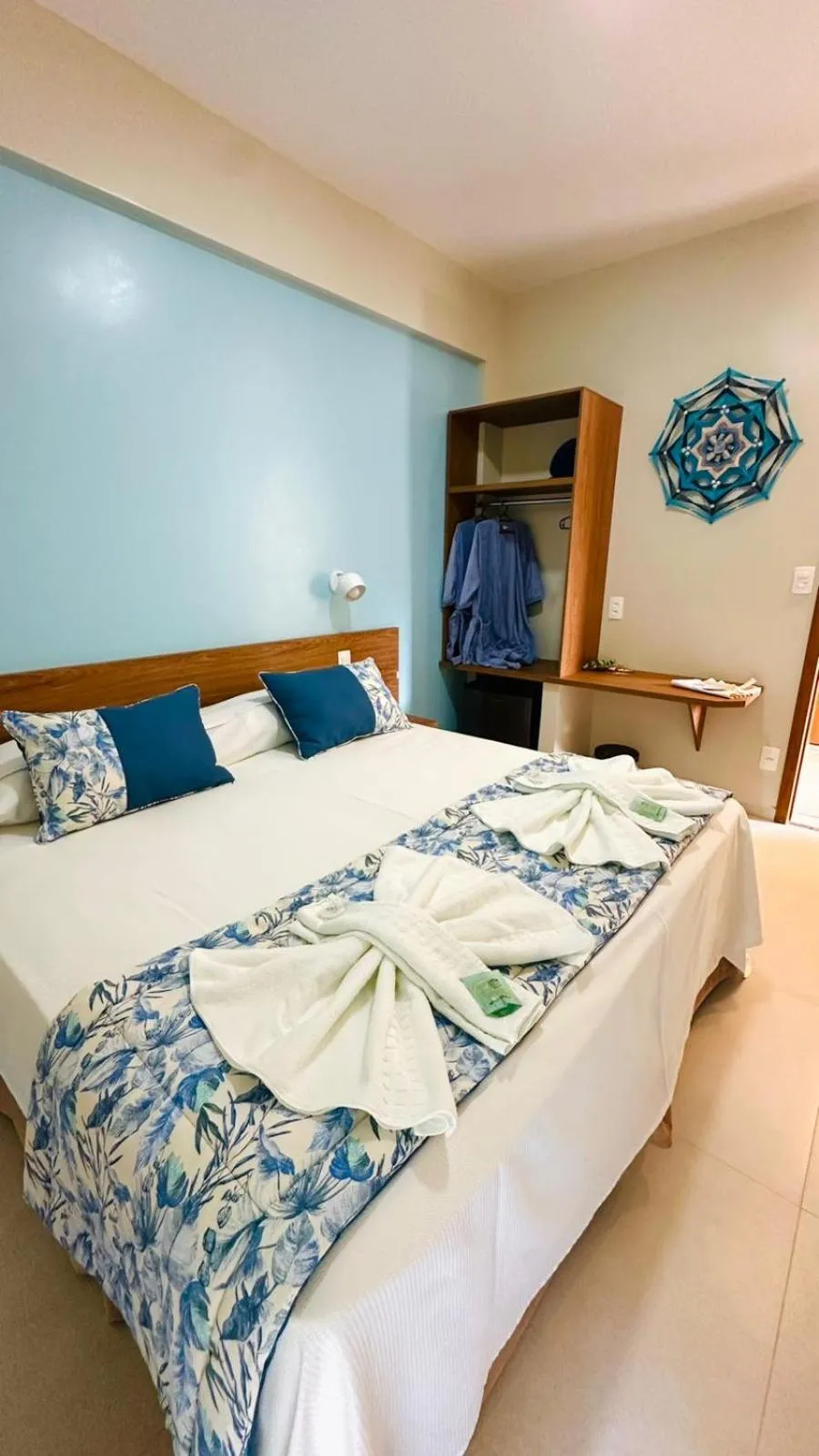 Bed in Pousada Cantinho da Praia