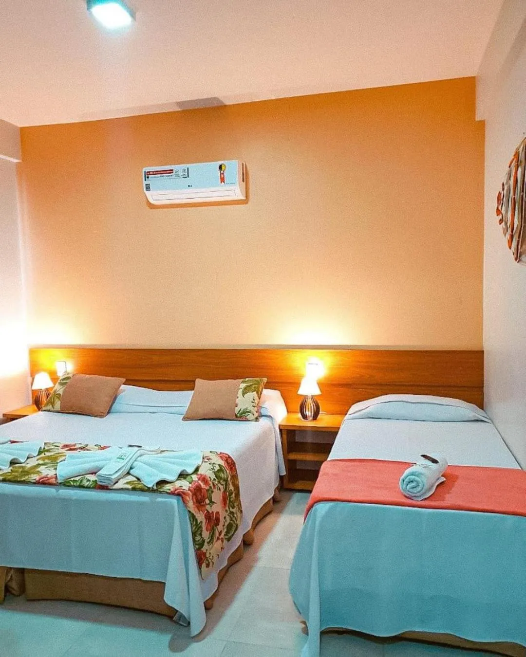 Bed in Pousada Cantinho da Praia