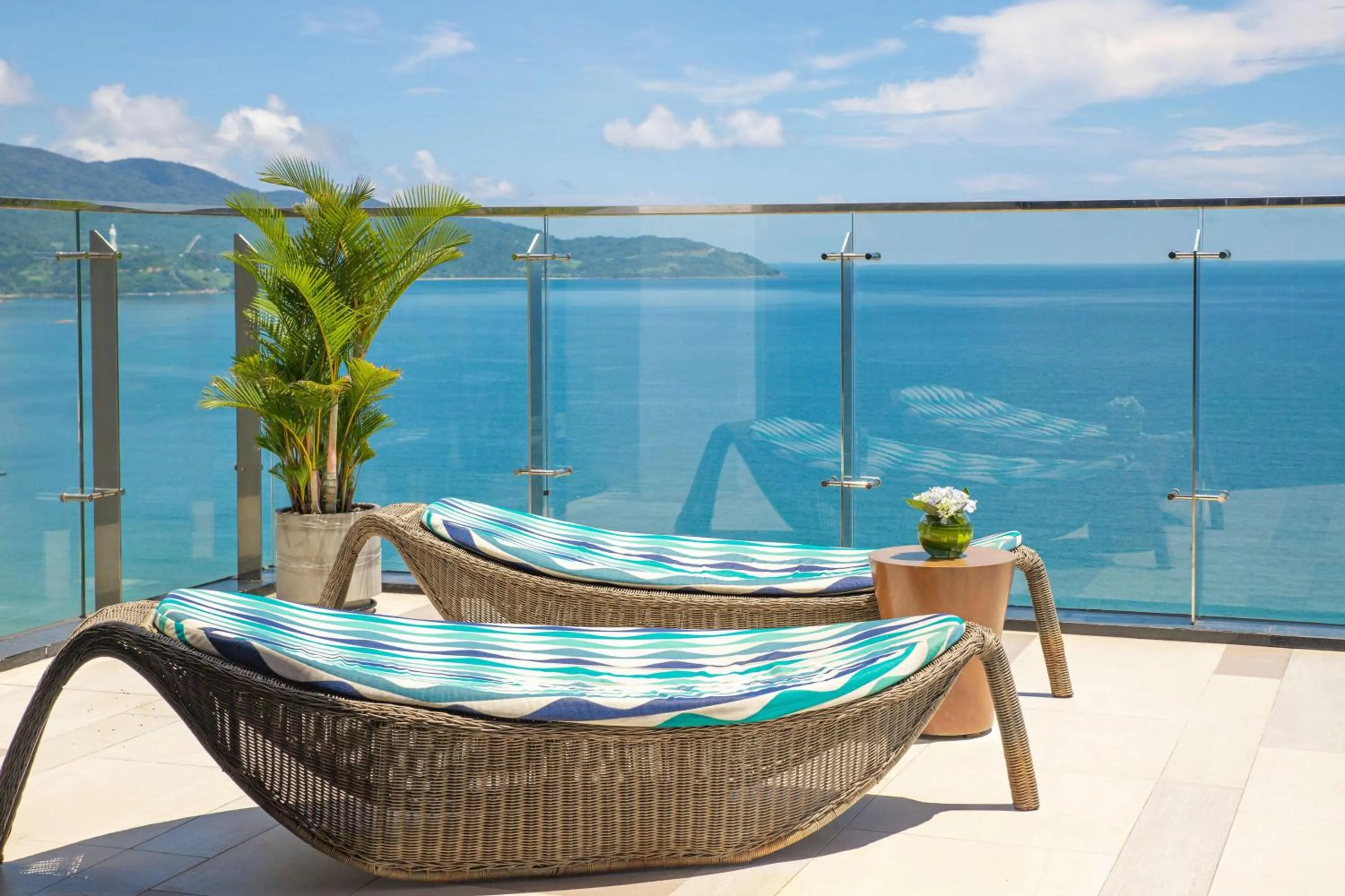 Pool view in Radisson Hotel Danang