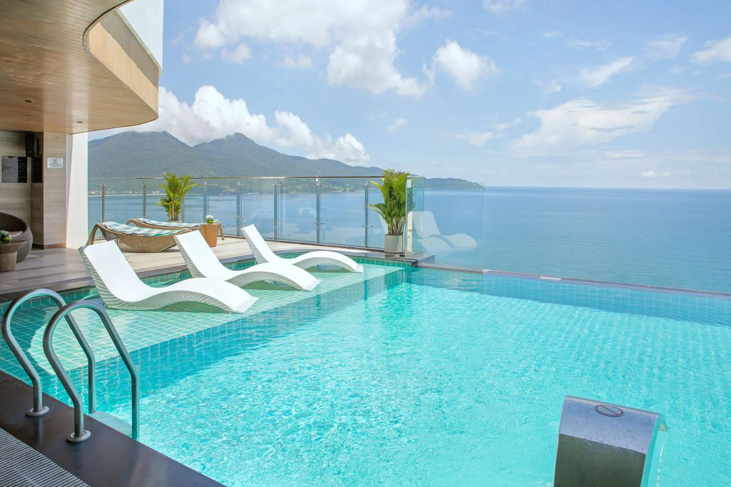 Pool view in Radisson Hotel Danang