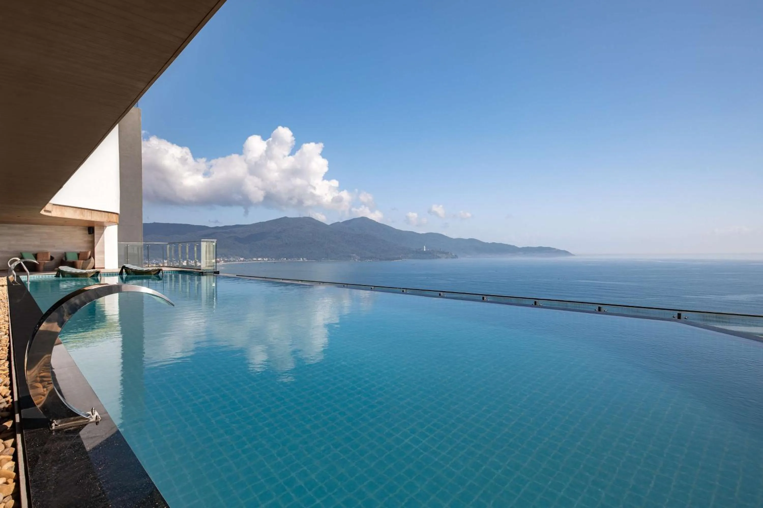 Pool view in Radisson Hotel Danang