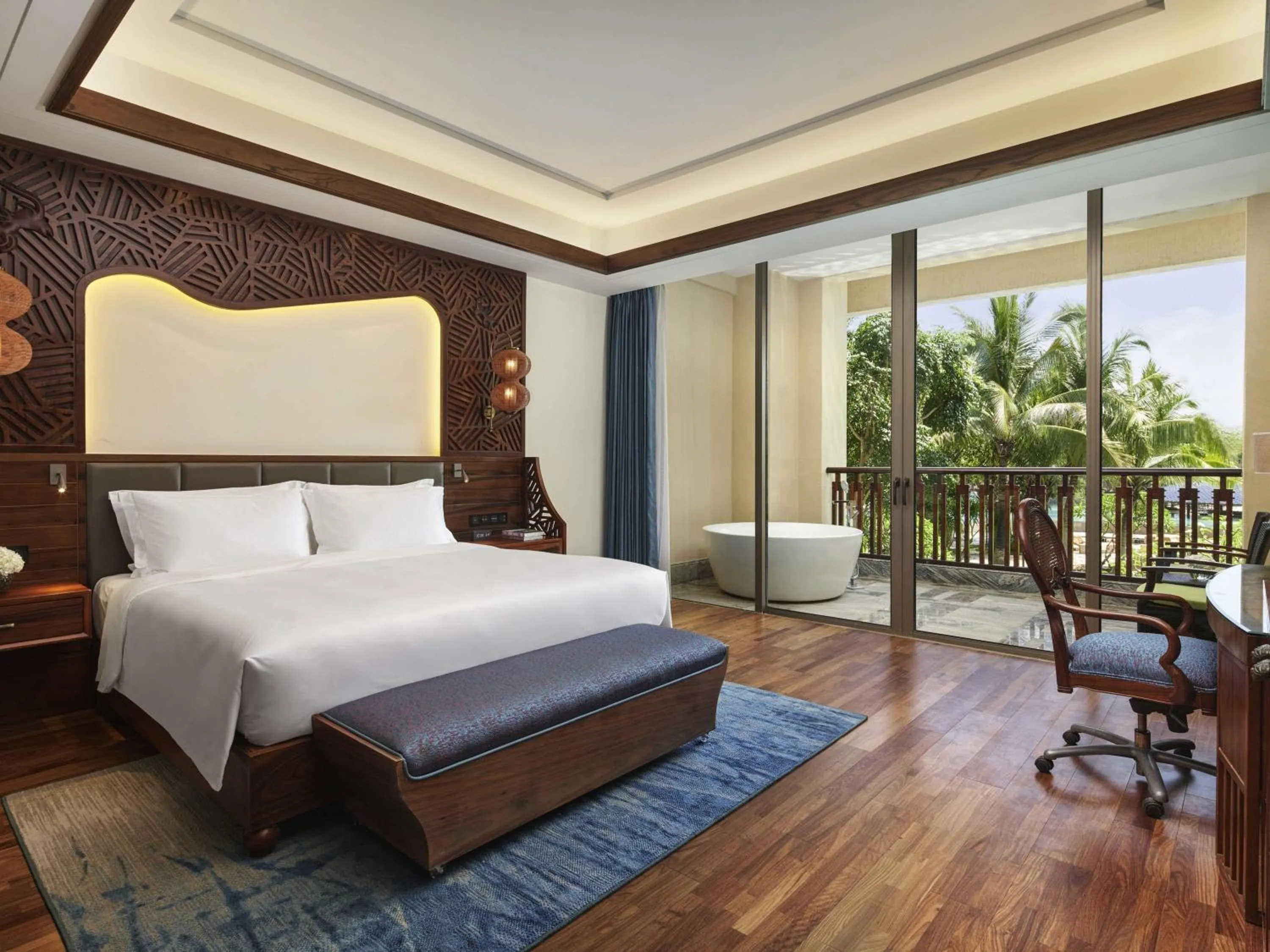 Bedroom, Bed in Fairmont Sanya Haitang Bay