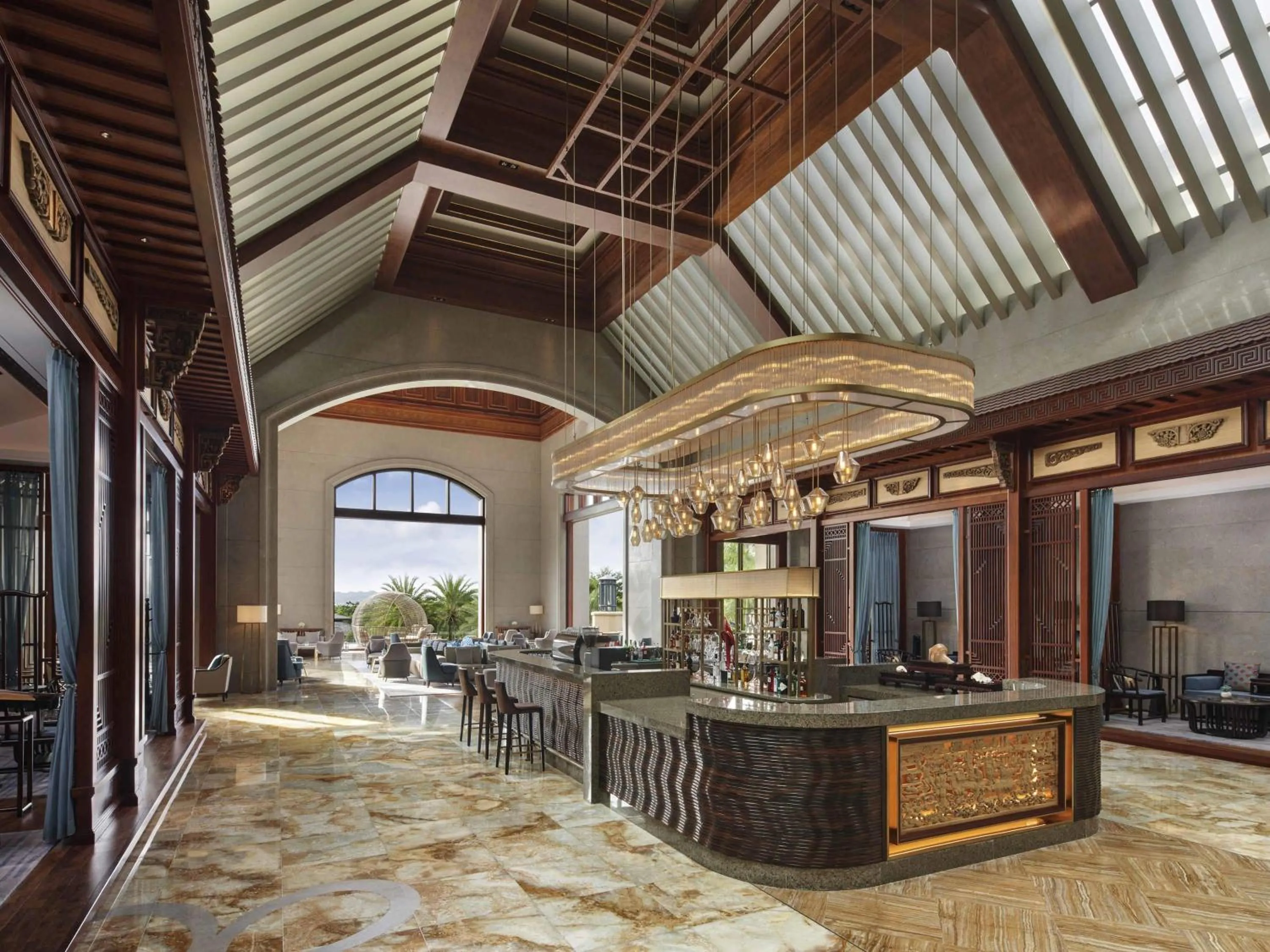 Lounge or bar in Fairmont Sanya Haitang Bay