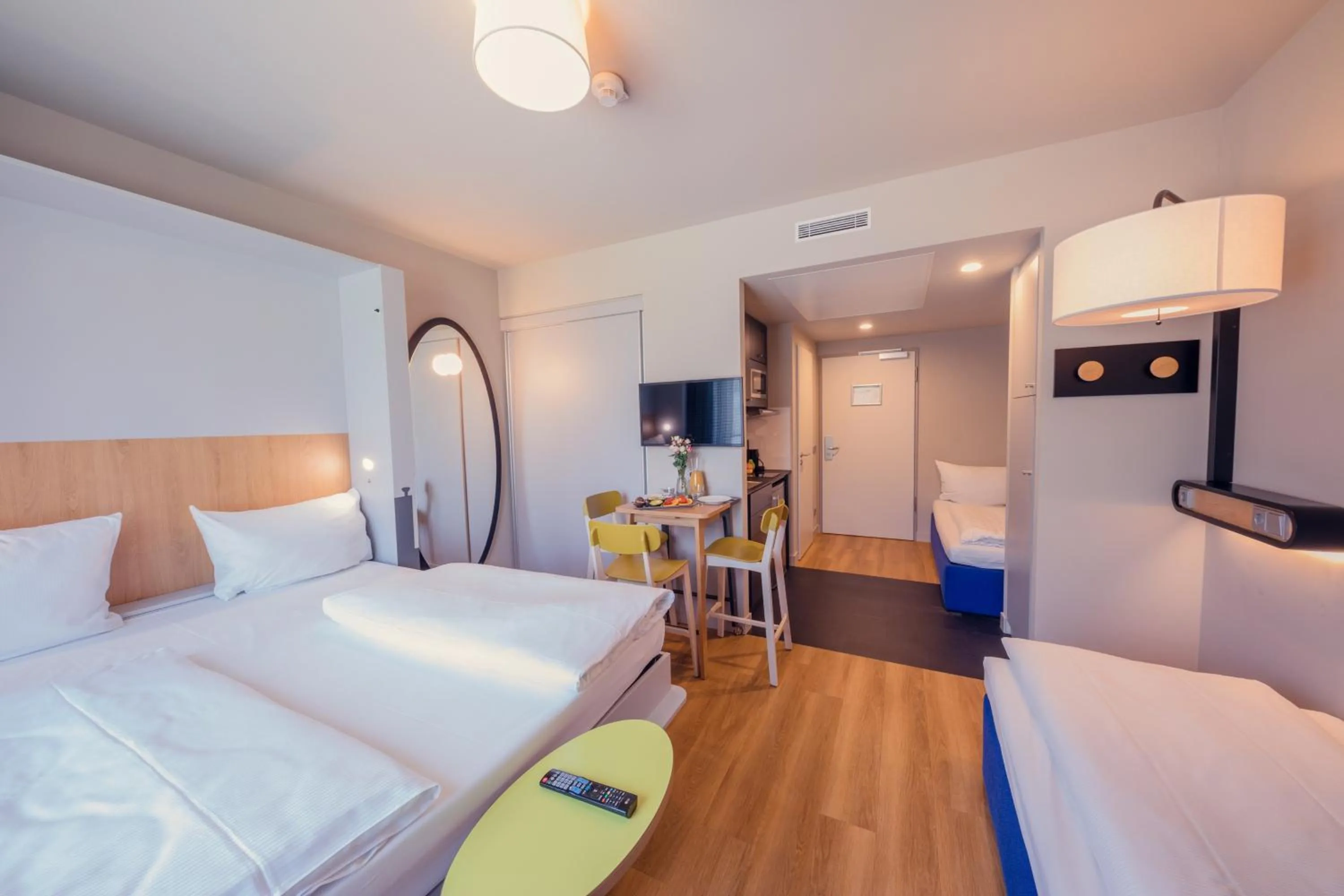 Bedroom, Bed in Adagio Access Stuttgart Airport Messe