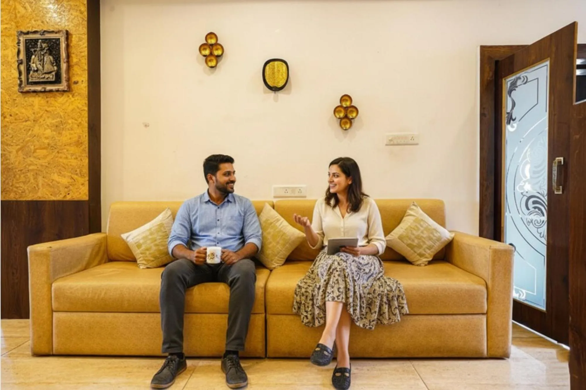 Lobby or reception in Via Gauri Shree