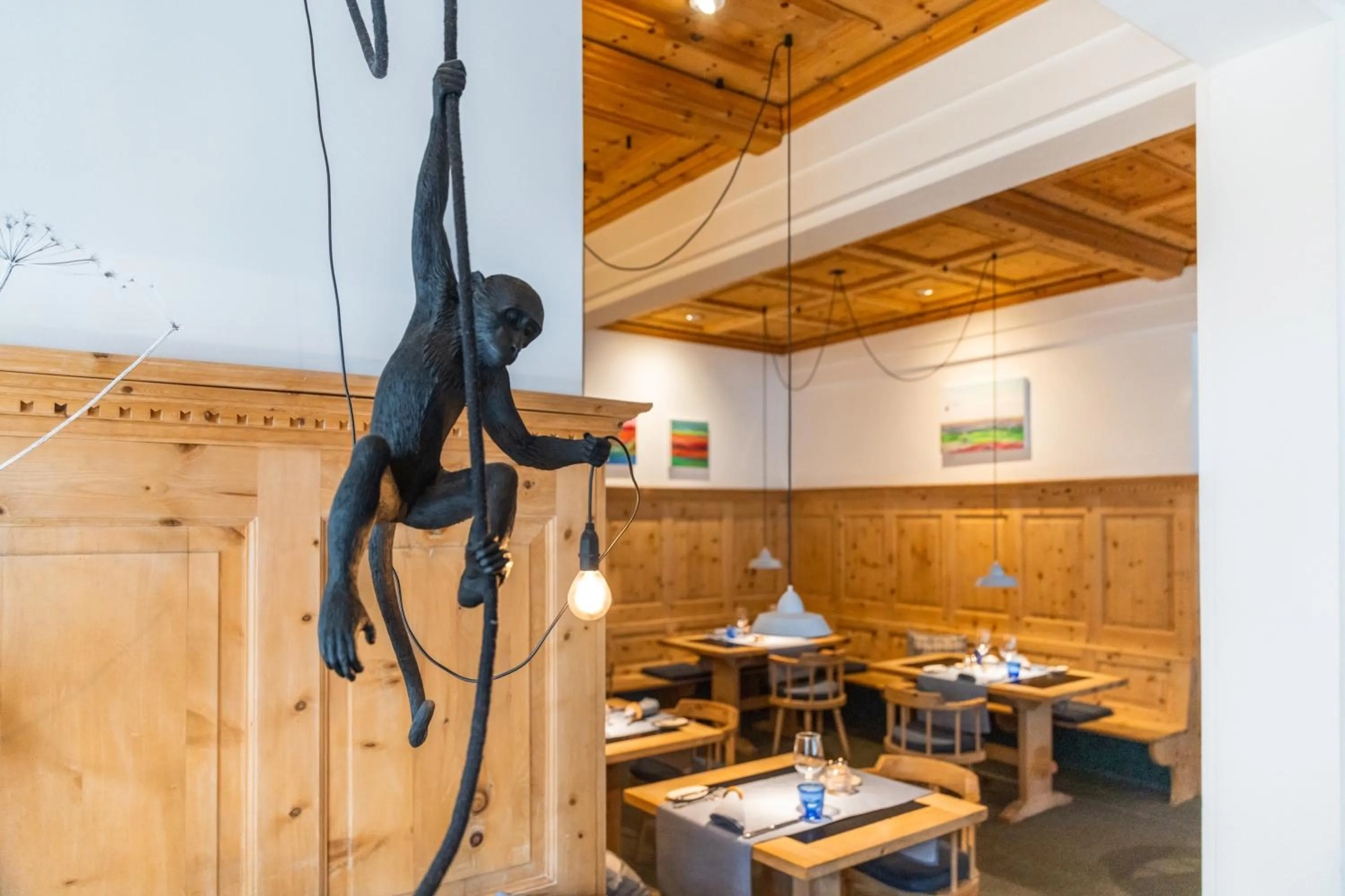 Restaurant/places to eat in Hotel Schweizerhof Sils Maria, a Faern Collection Hotel