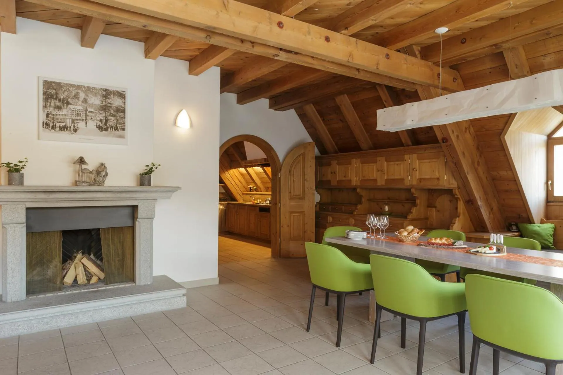 Living room in Hotel Schweizerhof Sils Maria, a Faern Collection Hotel