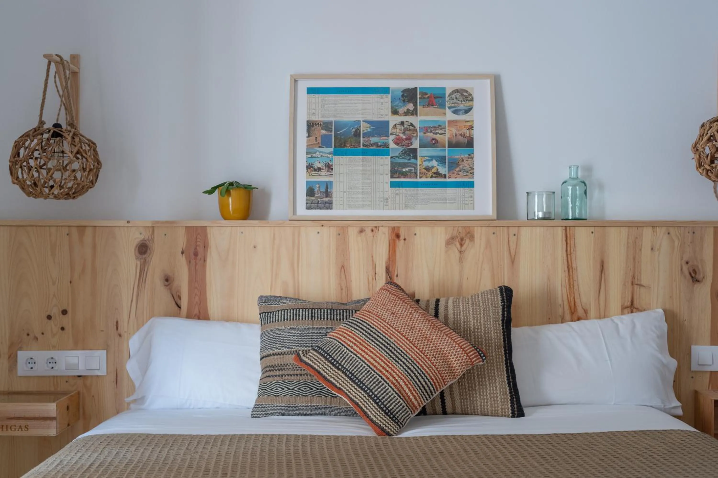 Bed in Hostal Sa Teula