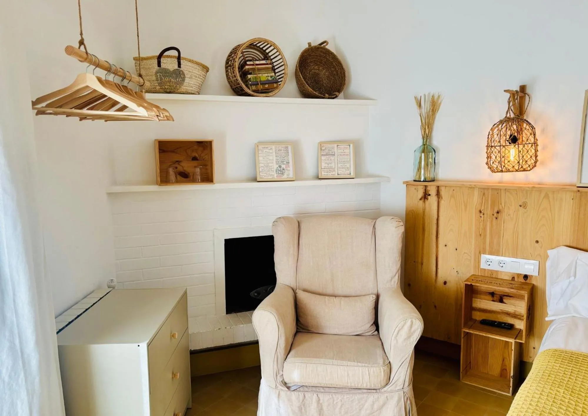 Bed in Hostal Sa Teula