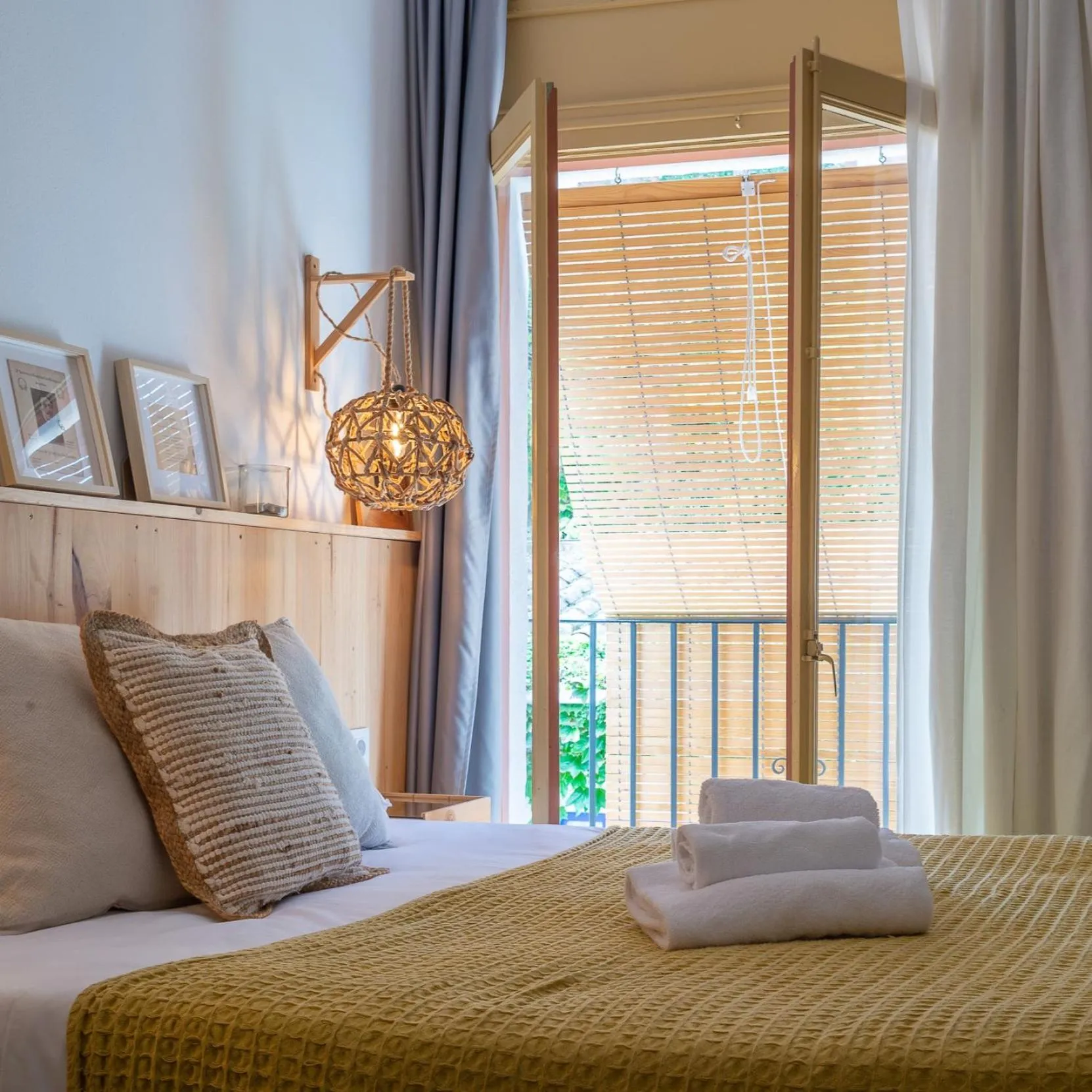 Bed in Hostal Sa Teula