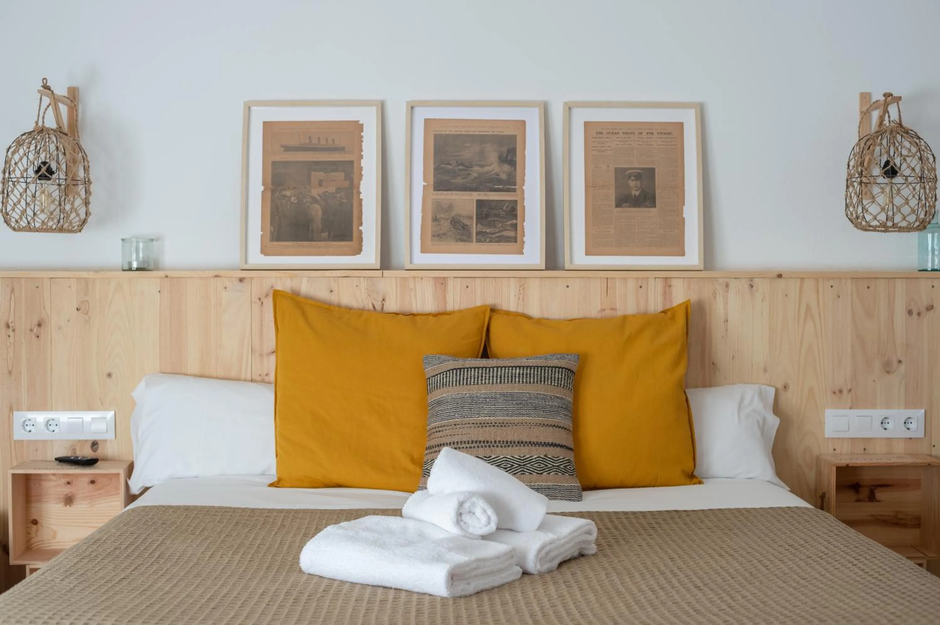 Bed in Hostal Sa Teula