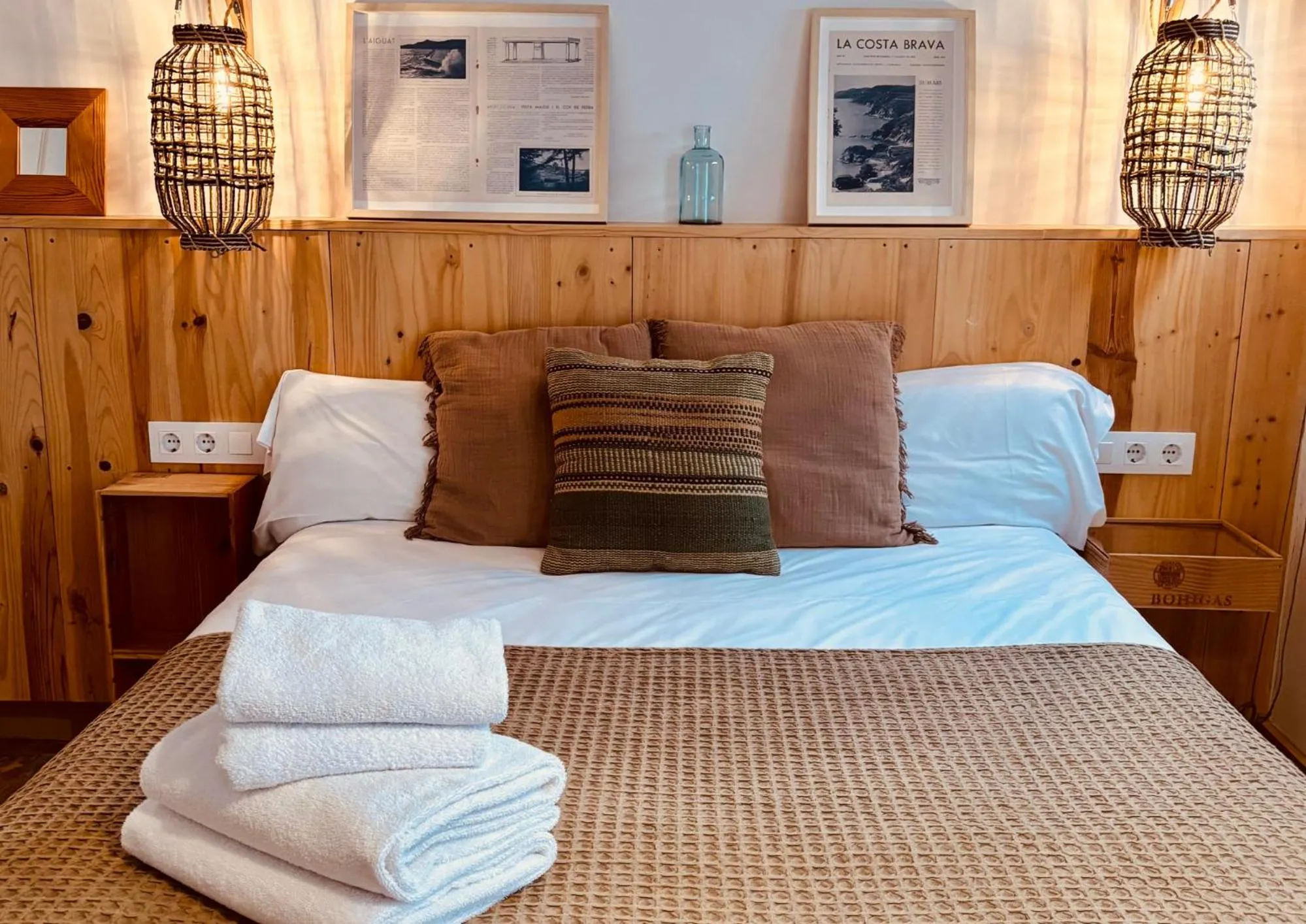 Bed in Hostal Sa Teula