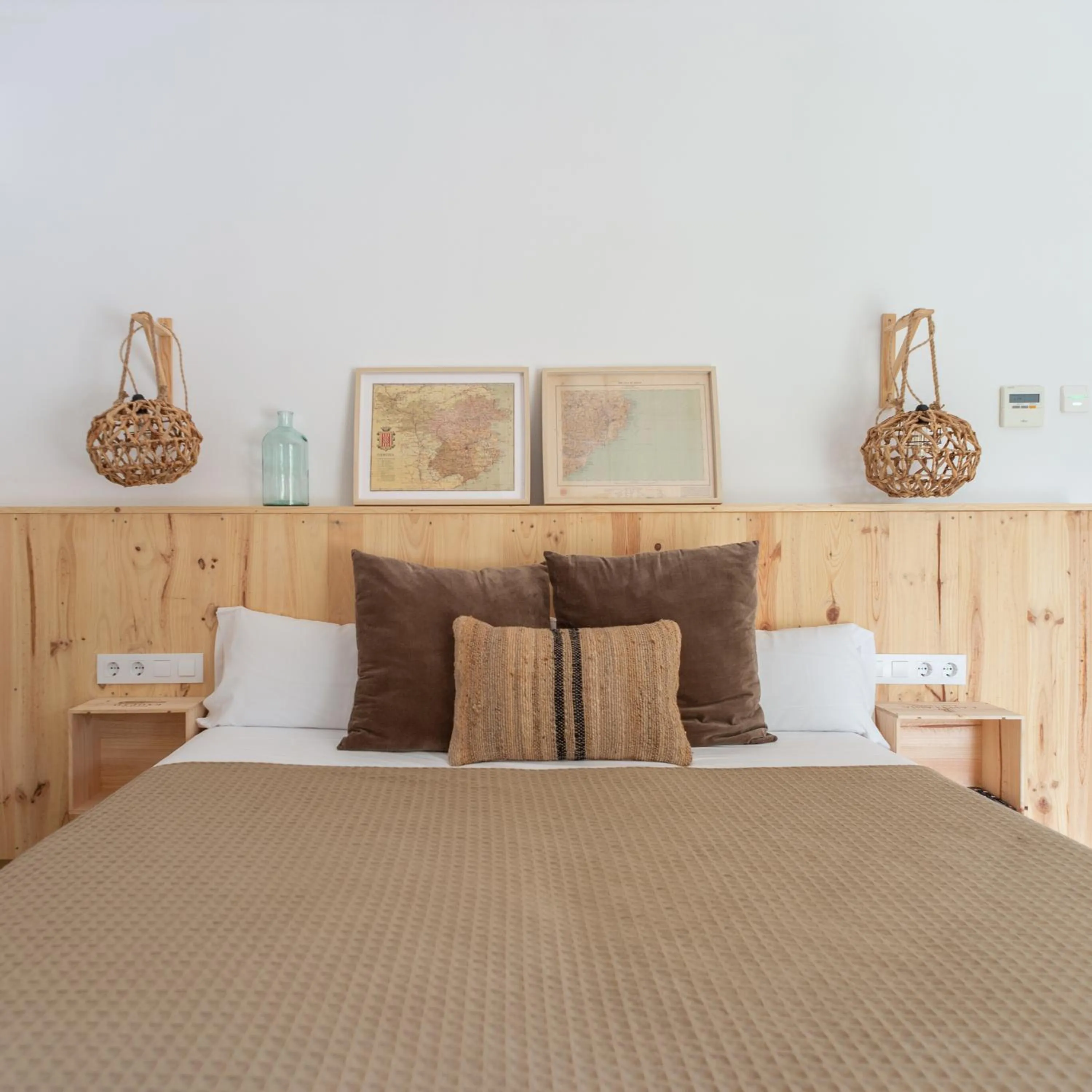 Bed in Hostal Sa Teula