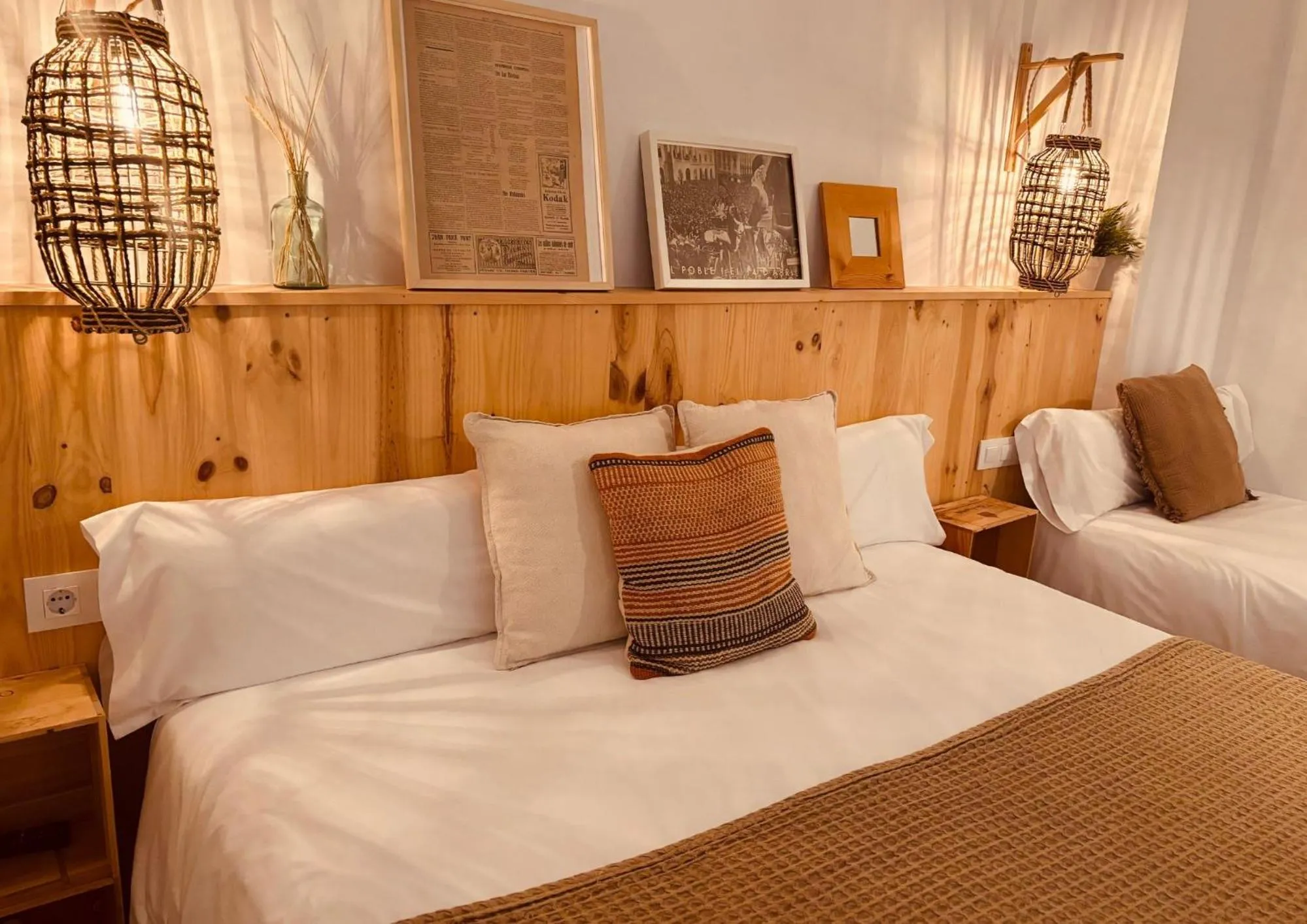 Bed in Hostal Sa Teula