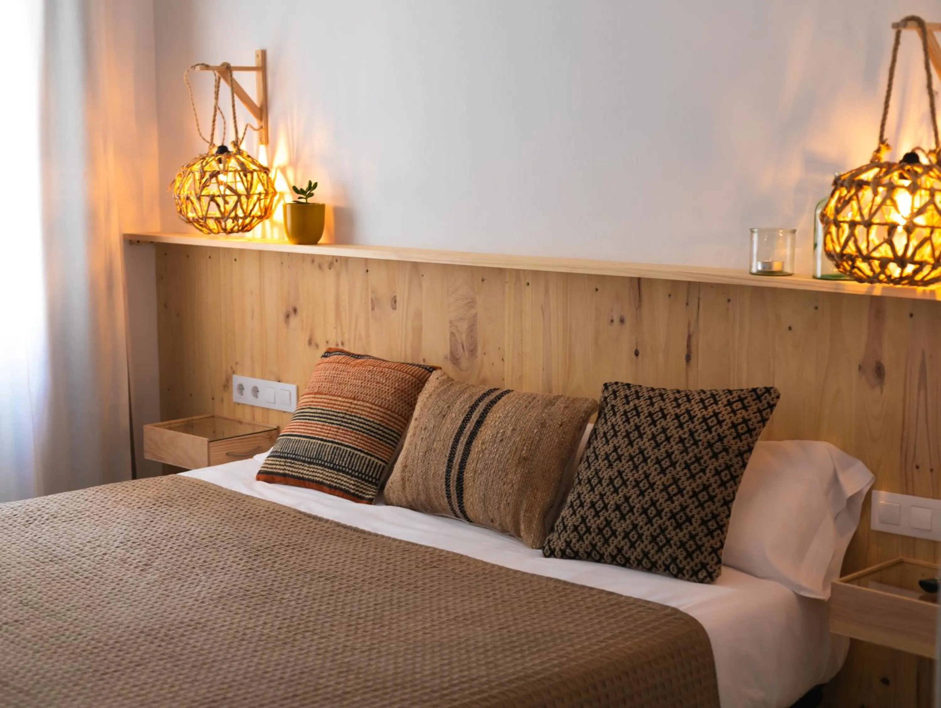 Bed in Hostal Sa Teula