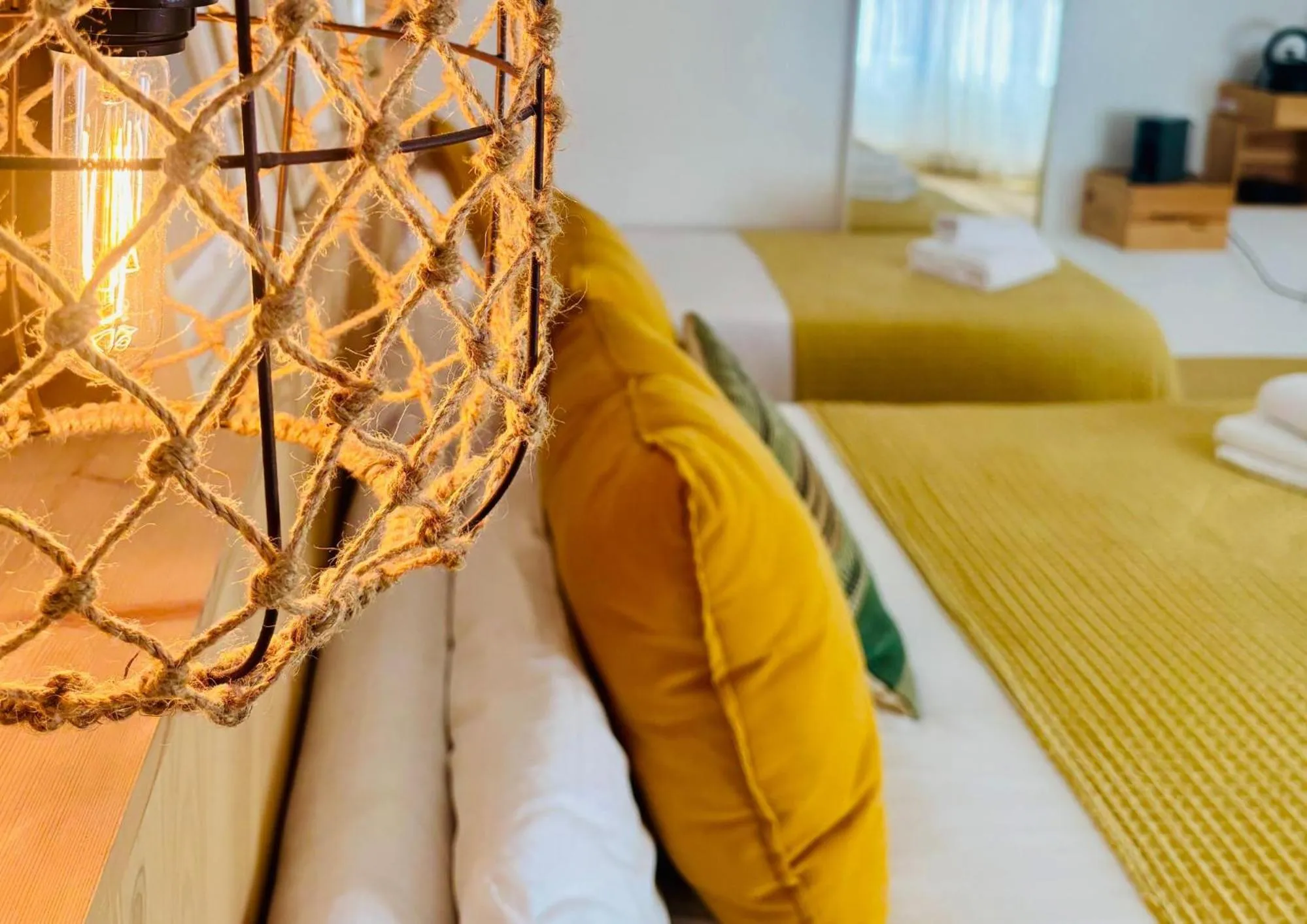 Bed in Hostal Sa Teula