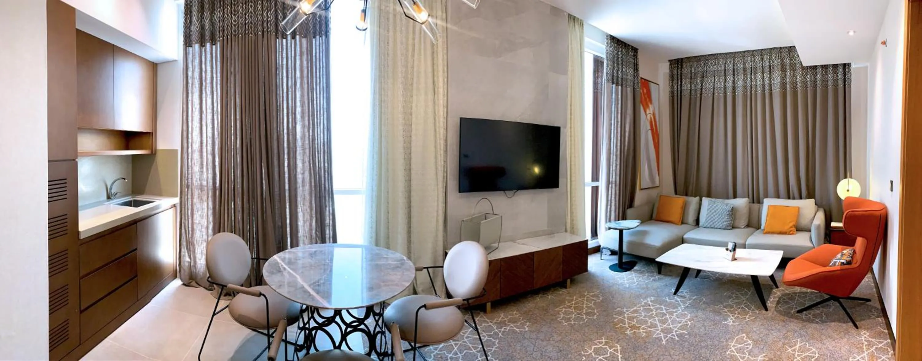 Seating area in Grand Plaza Hotel - KAFD Riyadh