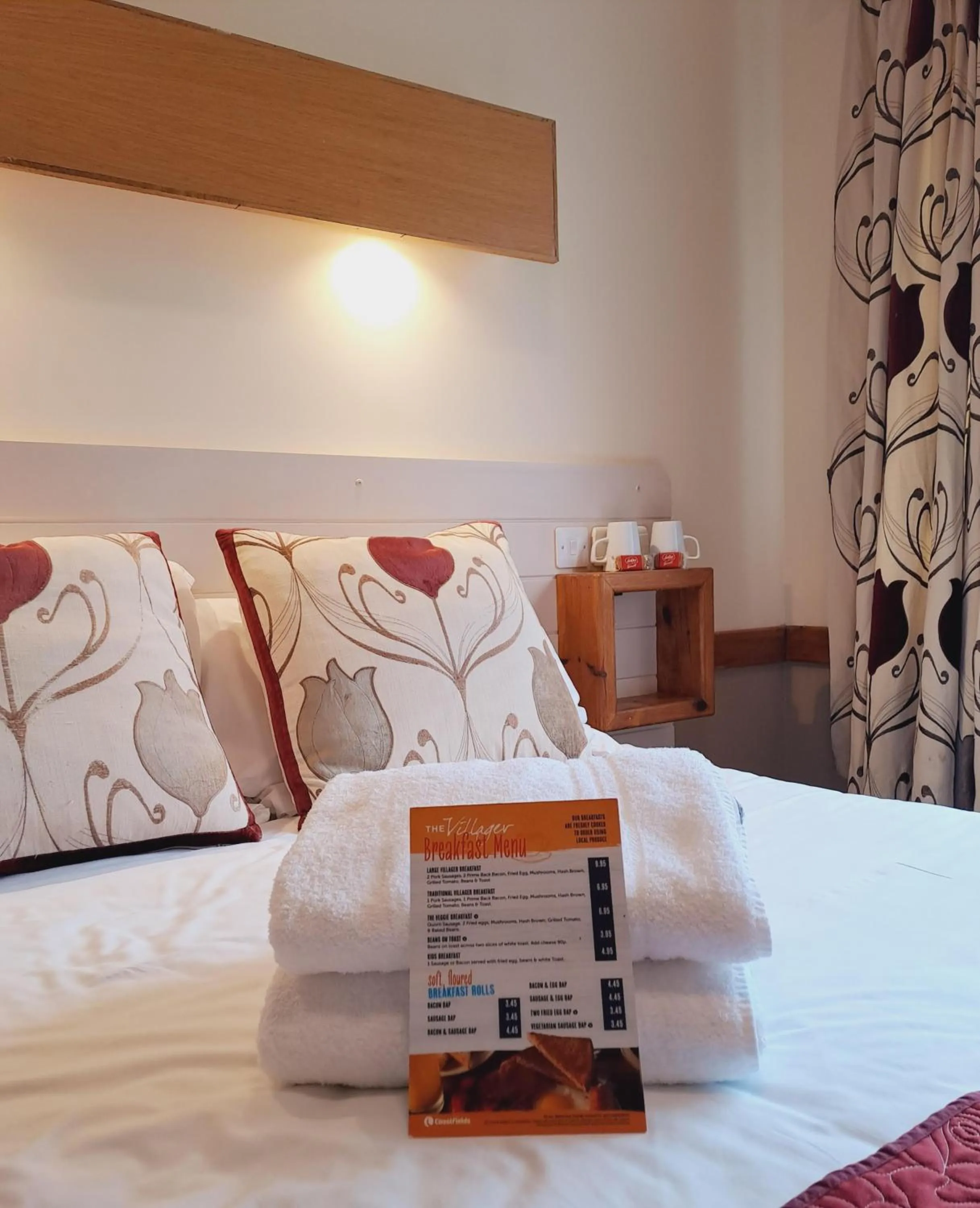 Bed in Villager Hotel, Ingoldmells