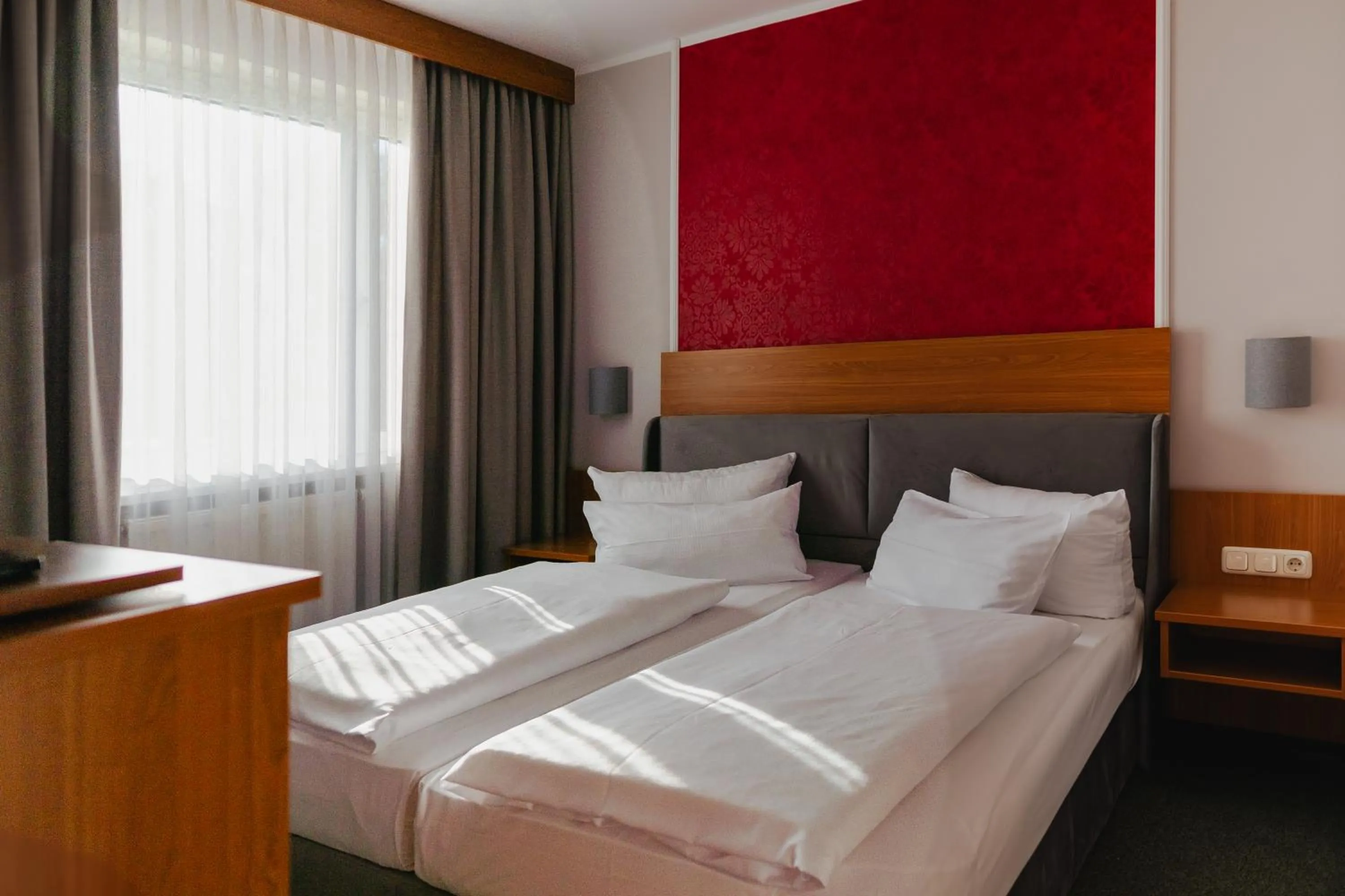 Bedroom, Bed in Gästehaus Kloster Nimbschen