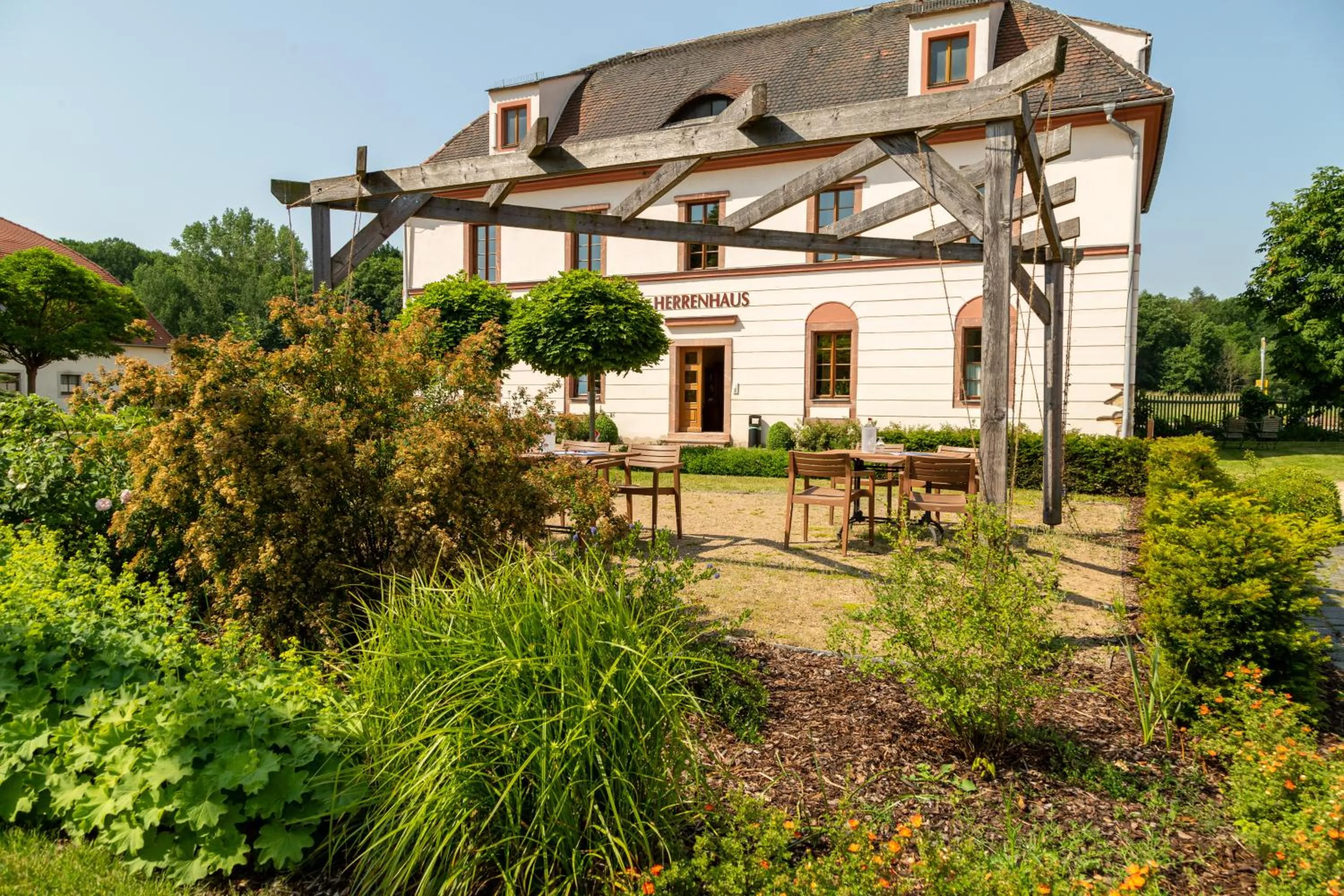 Patio in Gästehaus Kloster Nimbschen