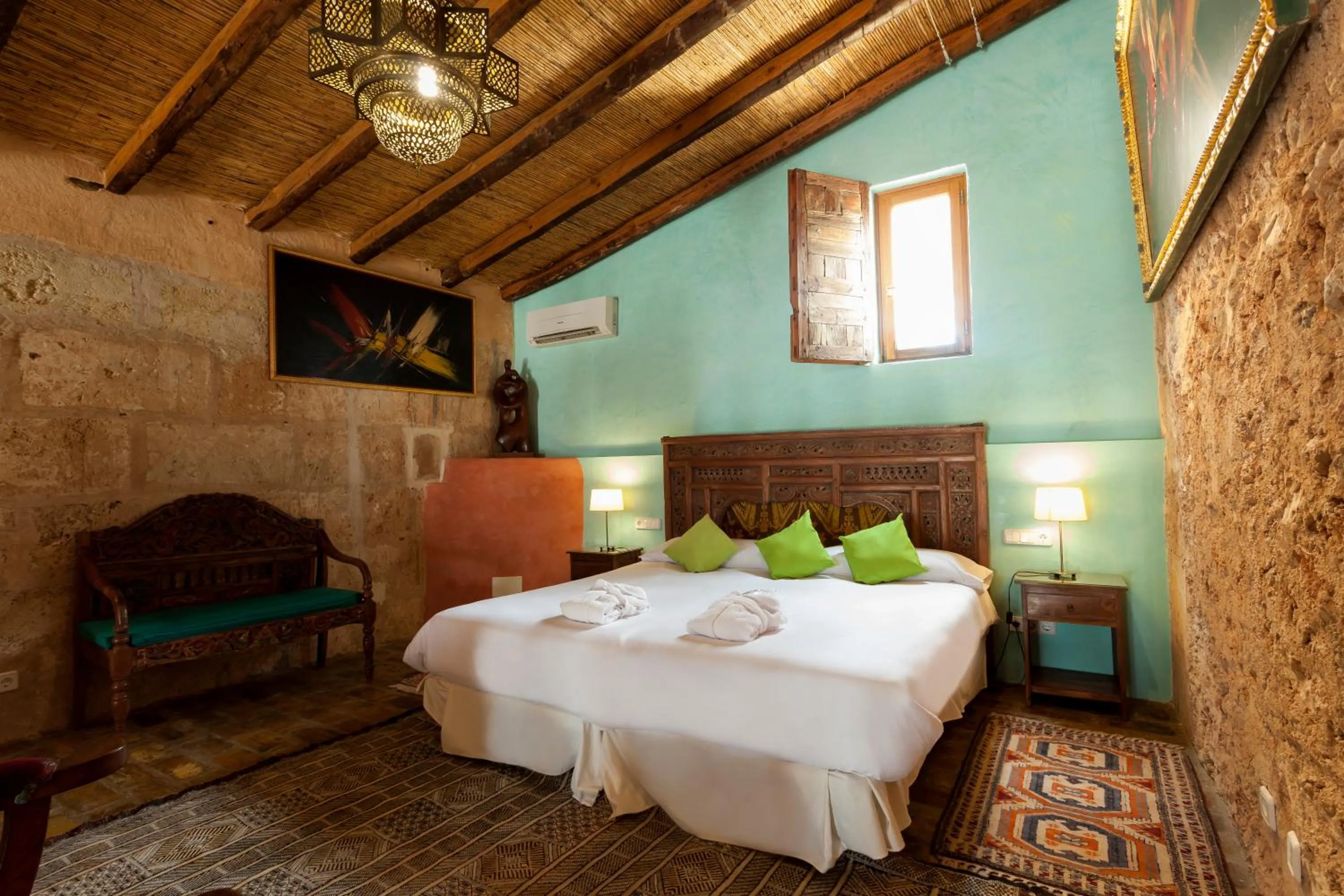 Bed in Es Revellar Art Resort - Adults Only