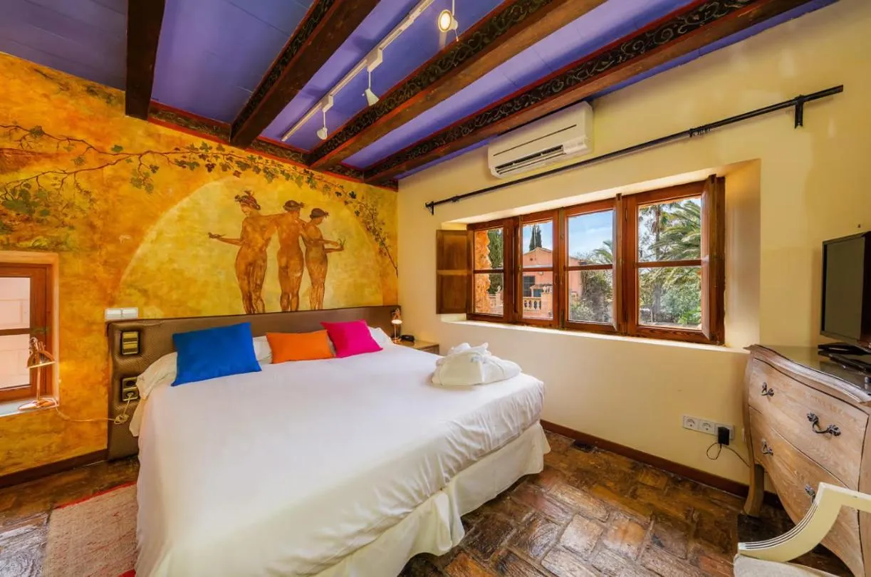 Bed in Es Revellar Art Resort - Adults Only