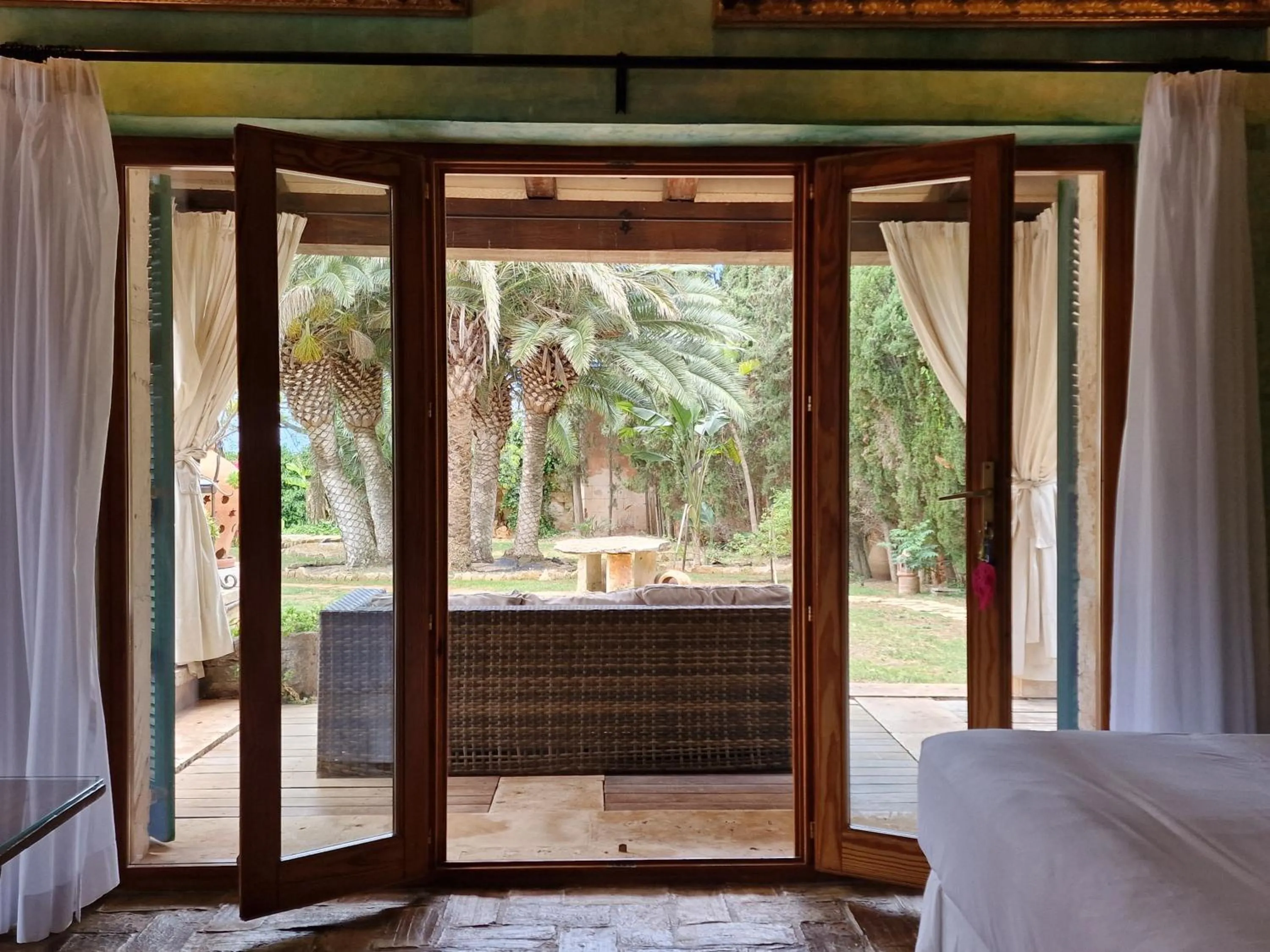 View (from property/room), Bed in Es Revellar Art Resort - Adults Only