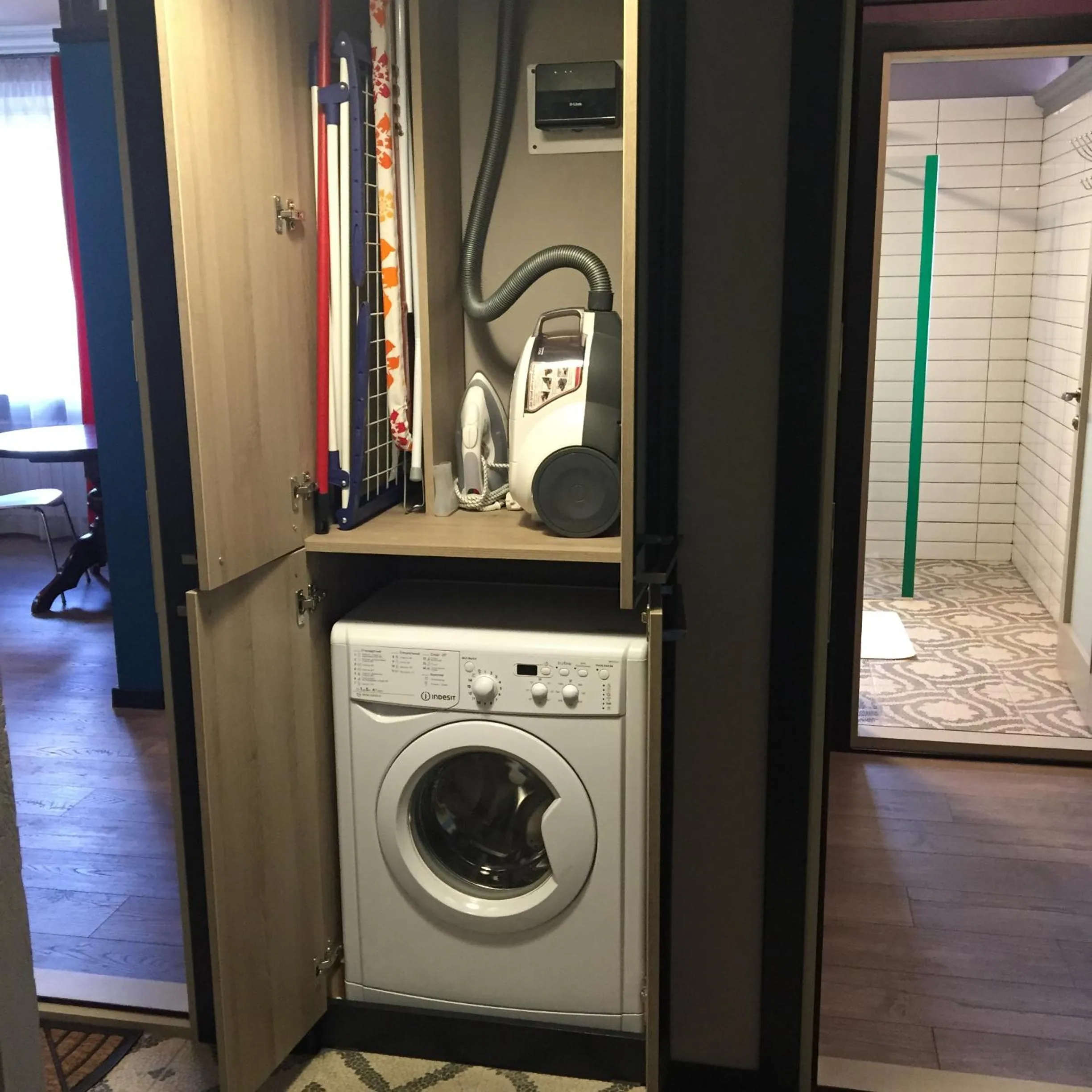 washing machine in Aparthotel