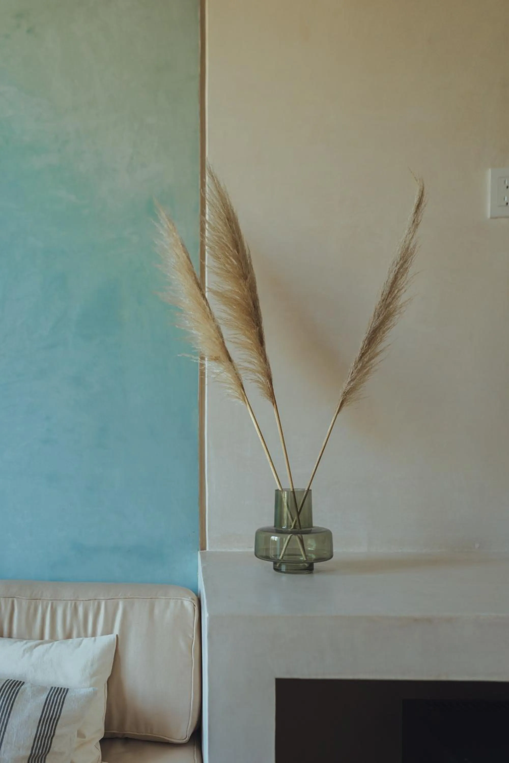 Living room in Casa Peregrino Holbox