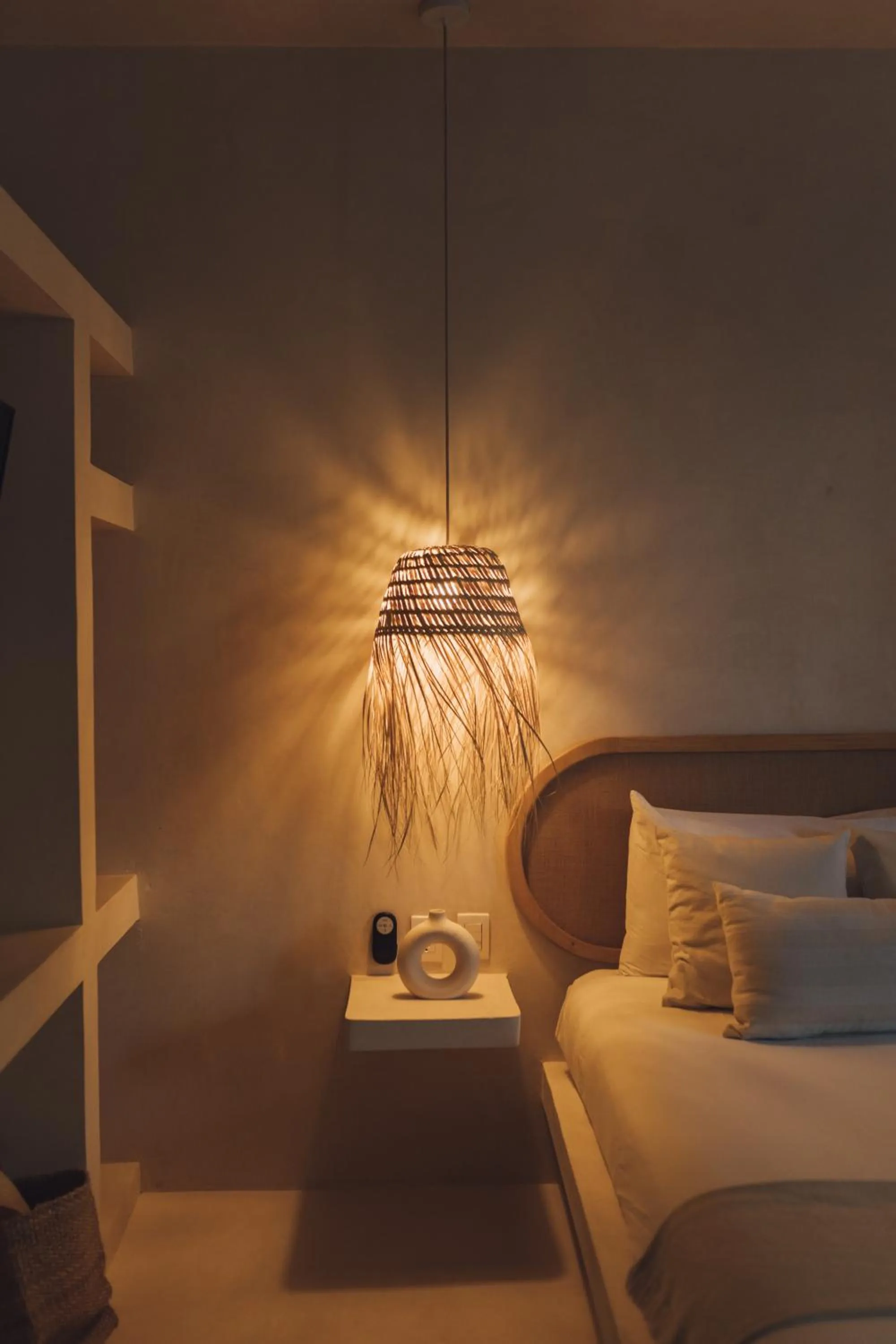 Bed in Casa Peregrino Holbox