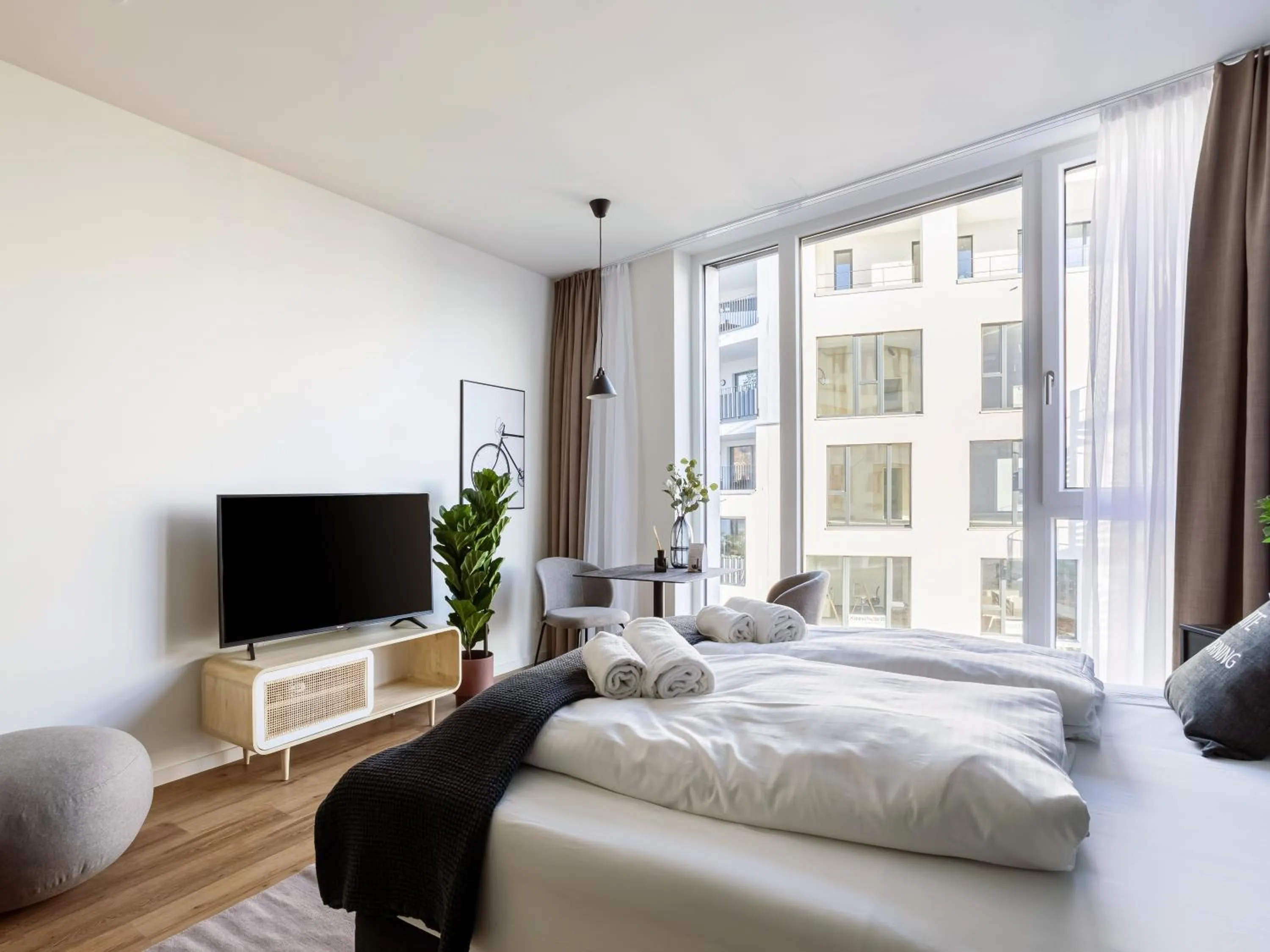 Bed in Limehome Mönchengladbach Fliethstraße