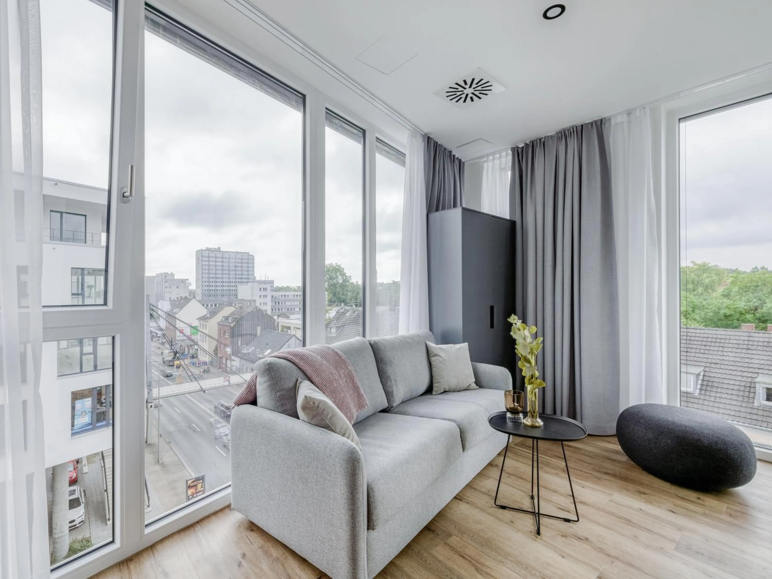 Seating area in Limehome Mönchengladbach Fliethstraße