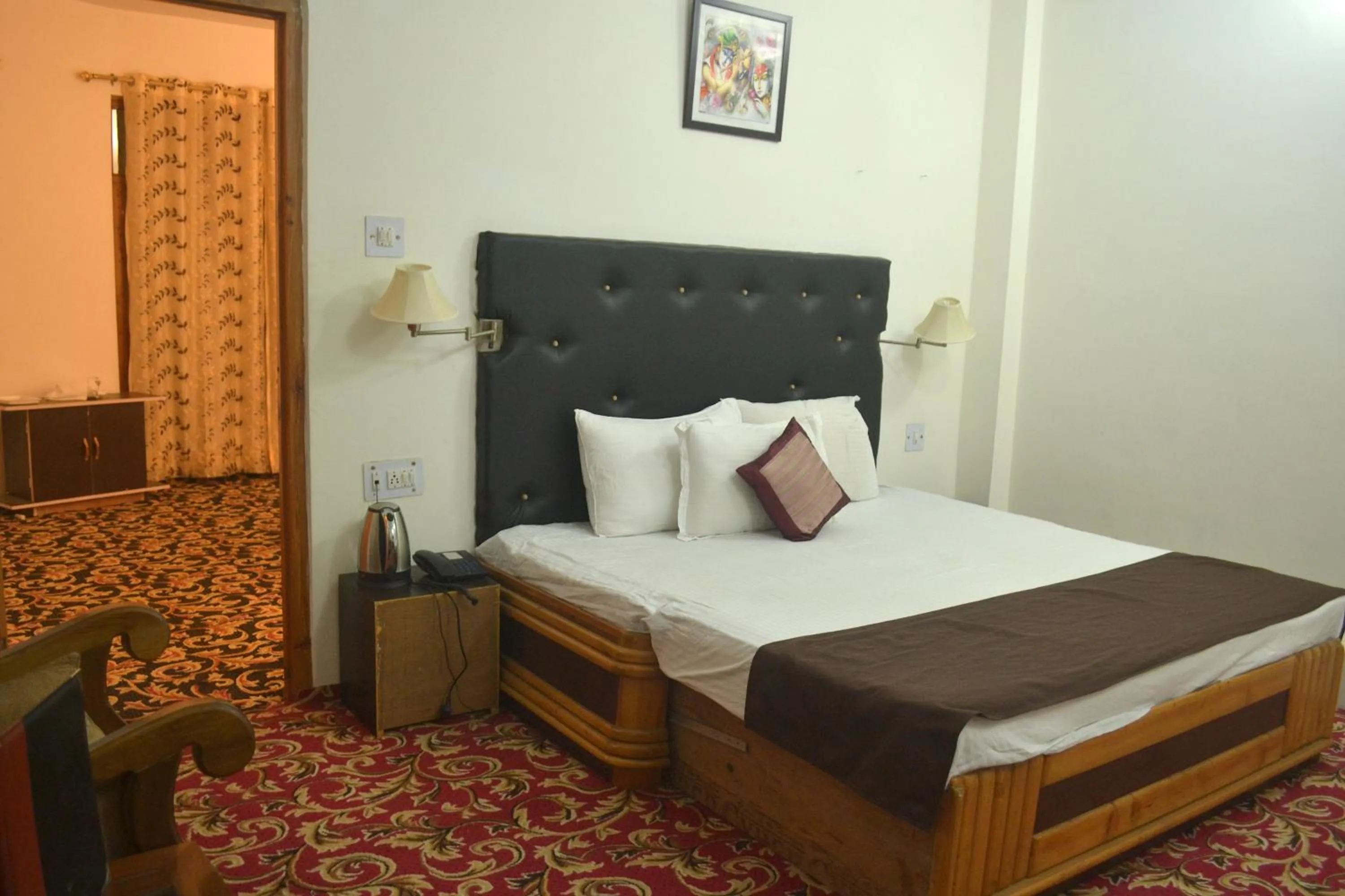 Bed in Countryside Himalayan Resort