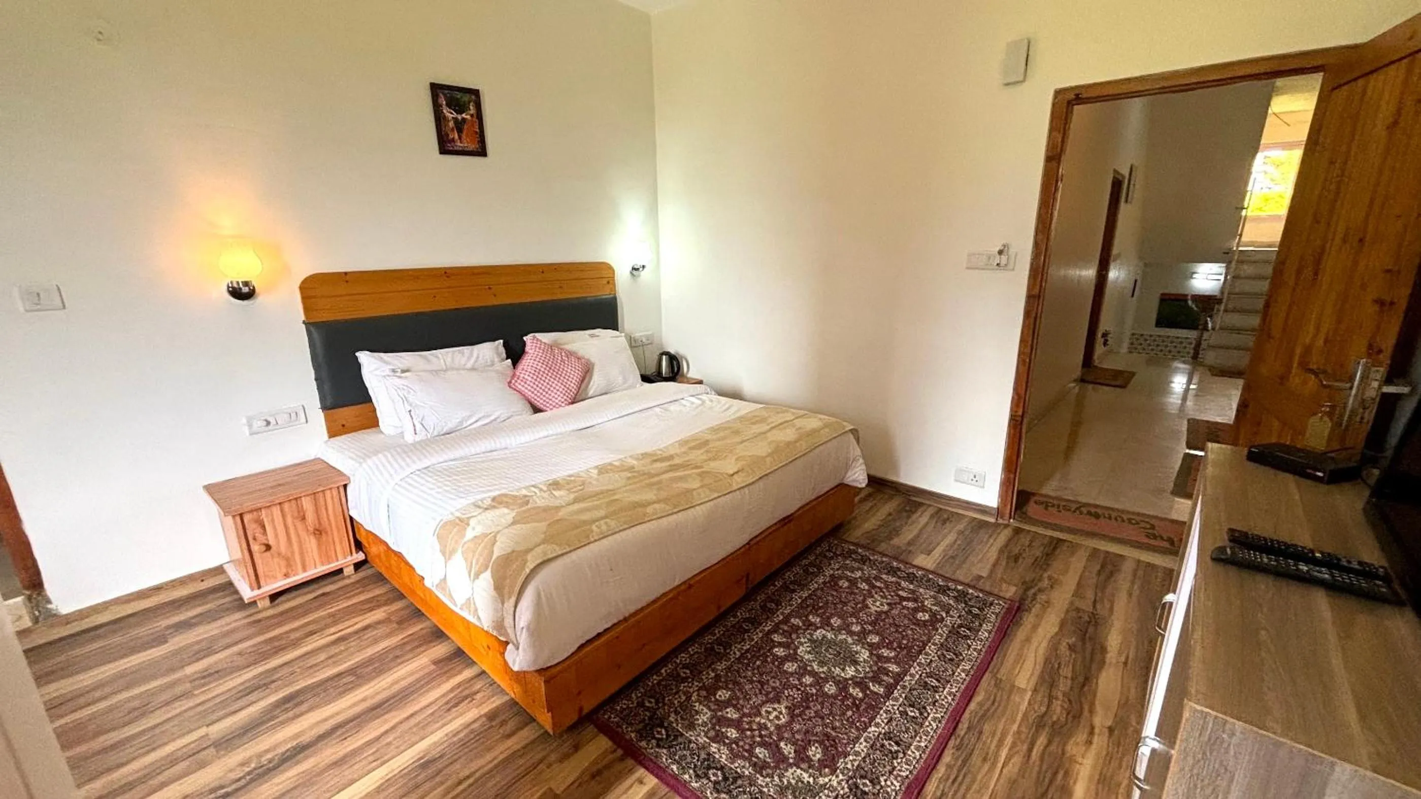 Bed in Countryside Himalayan Resort