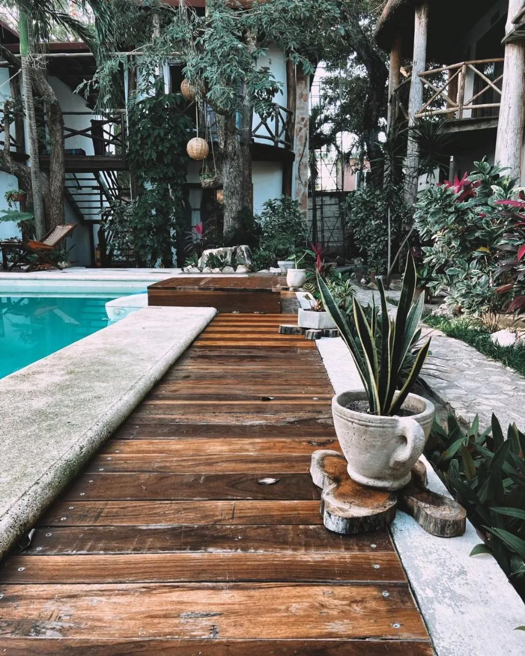 Swimming pool in Cabañas Laguna