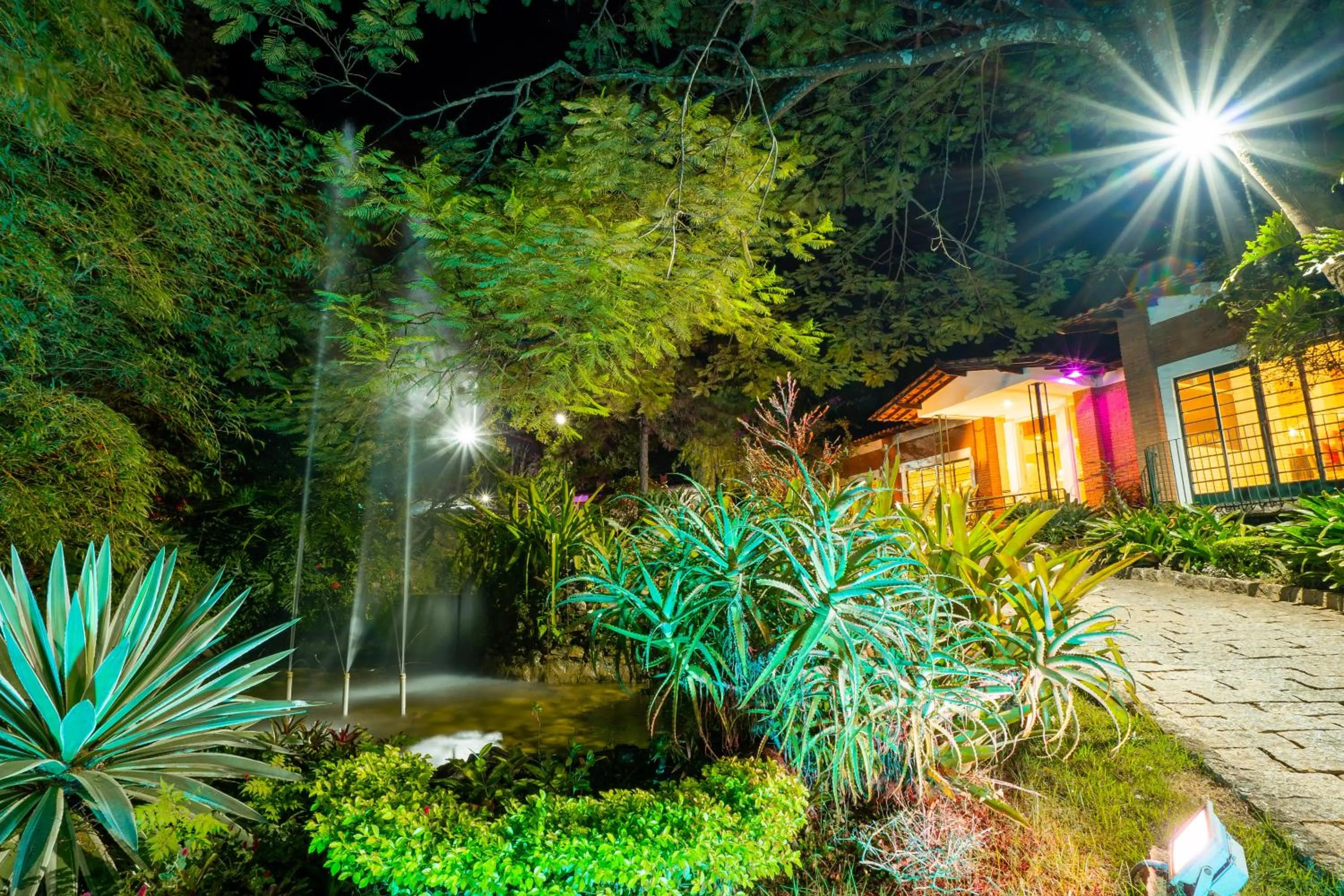 Garden view in Grinbergs Village Hotel